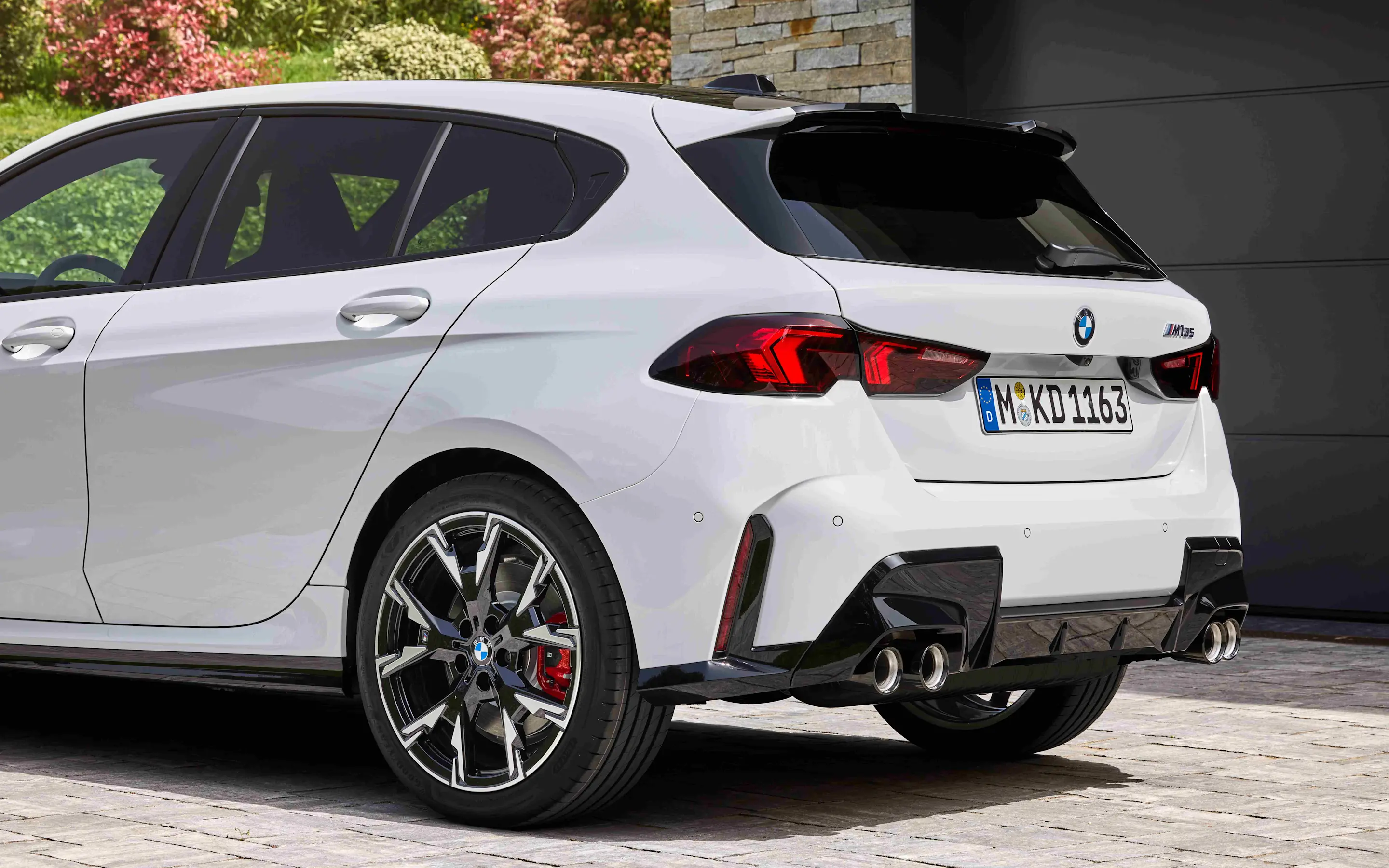De achterkant van de nieuwe BMW 1 Serie