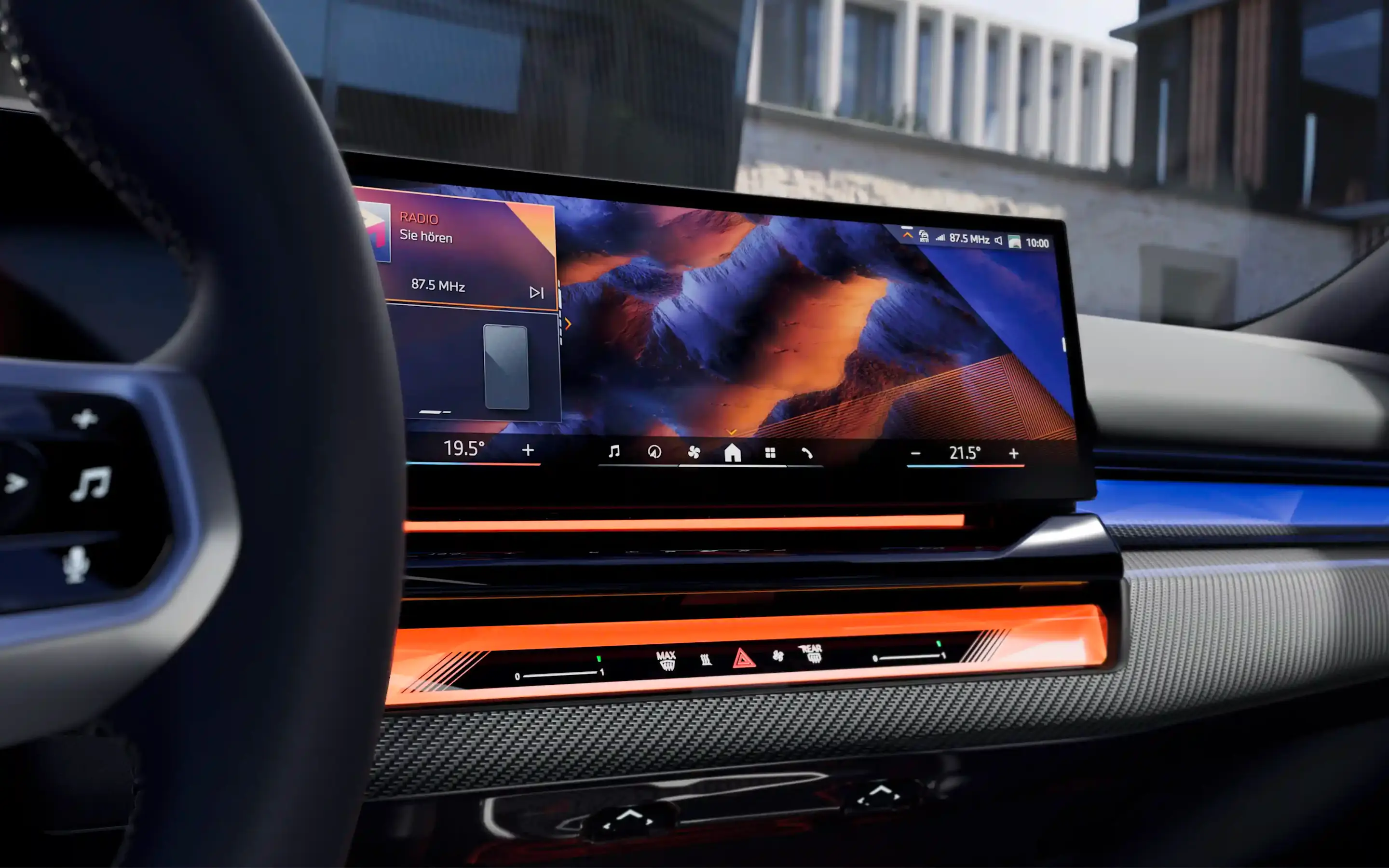 De interaction bar in de BMW i5 Touring