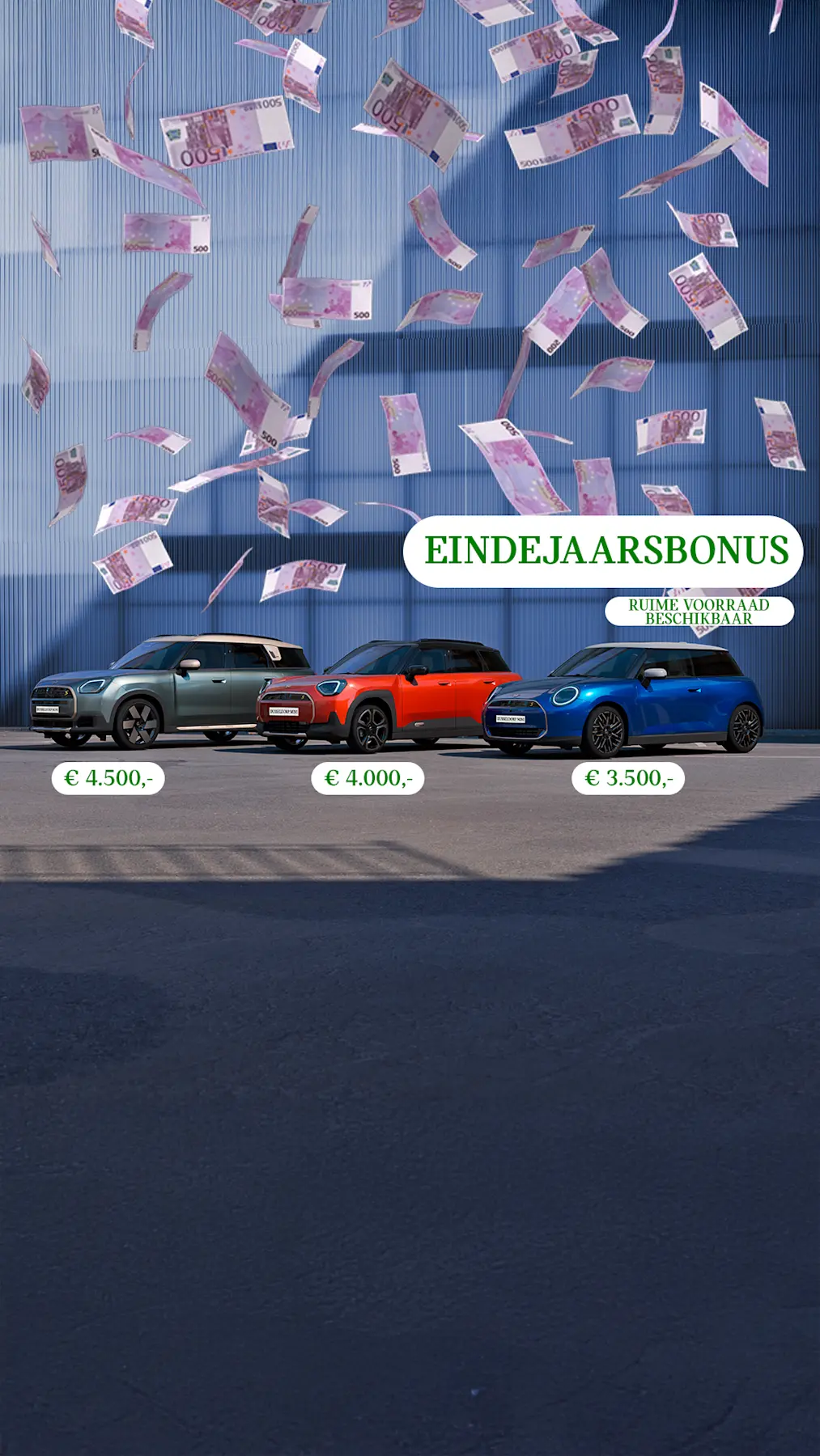 MINI - Hero - Homepage - Eindejaarsbonus - Afbeelding