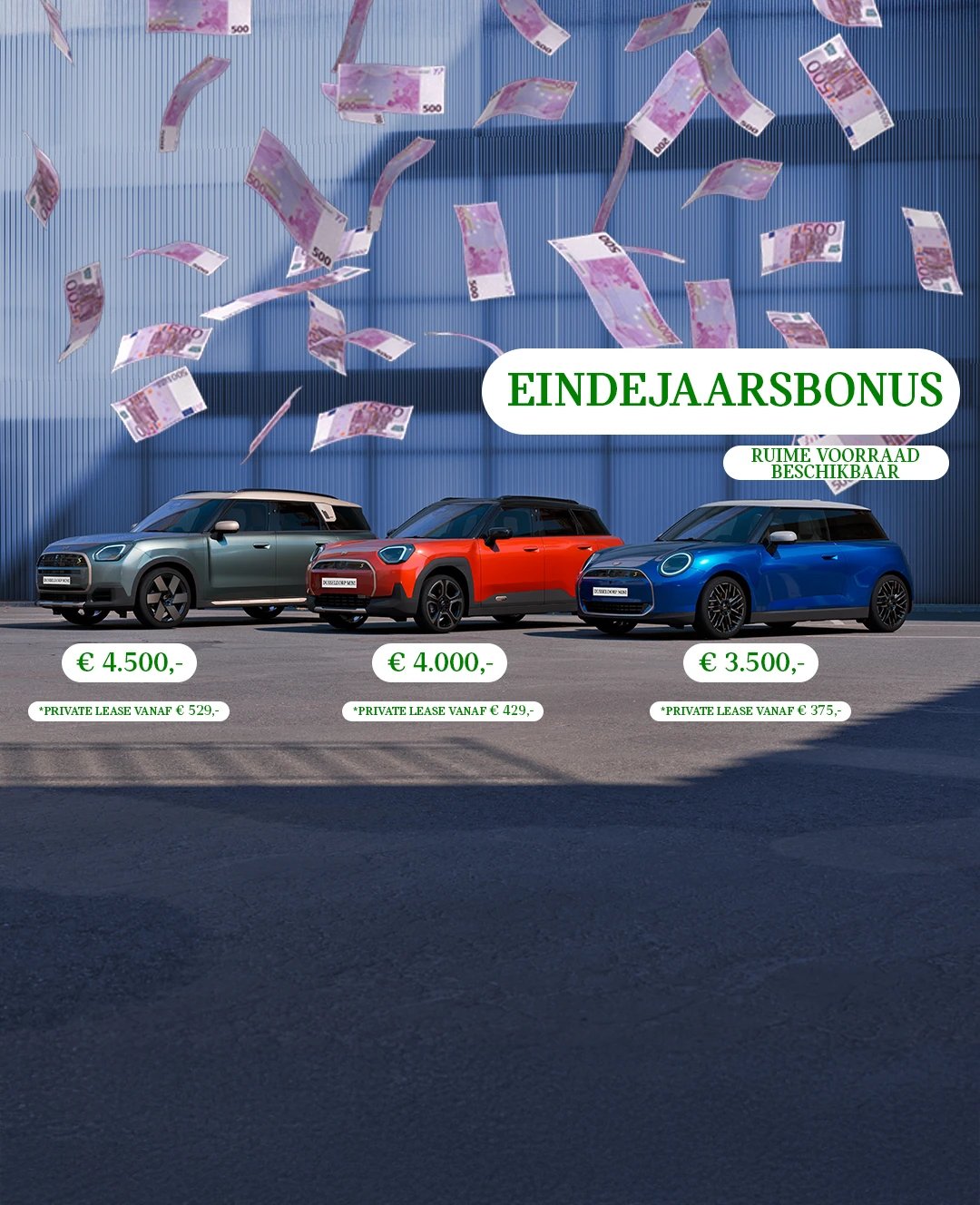 MINI - Hero - Homepage - Eindejaarsbonus - Afbeelding