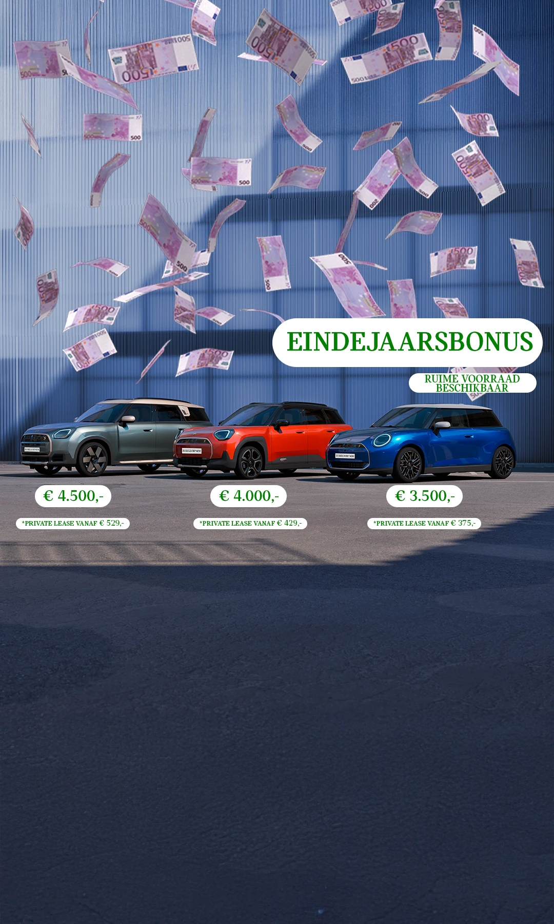MINI - Hero - Homepage - Eindejaarsbonus - Afbeelding