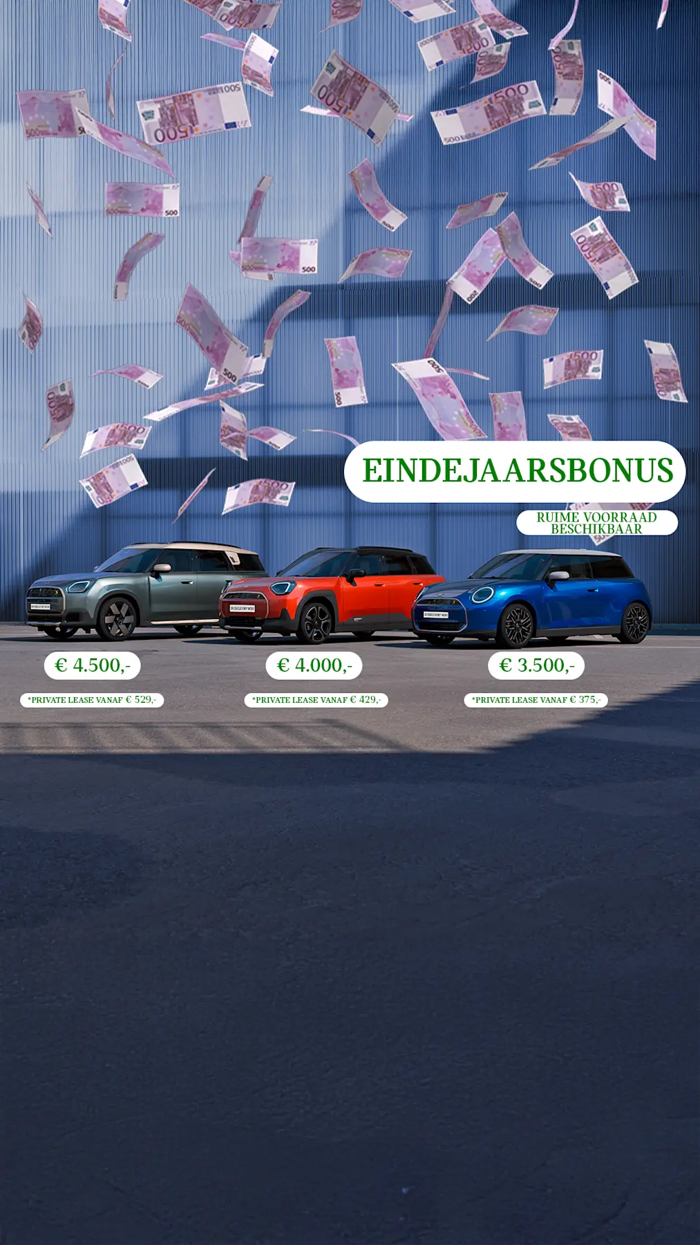 MINI - Hero - Homepage - Eindejaarsbonus - Afbeelding