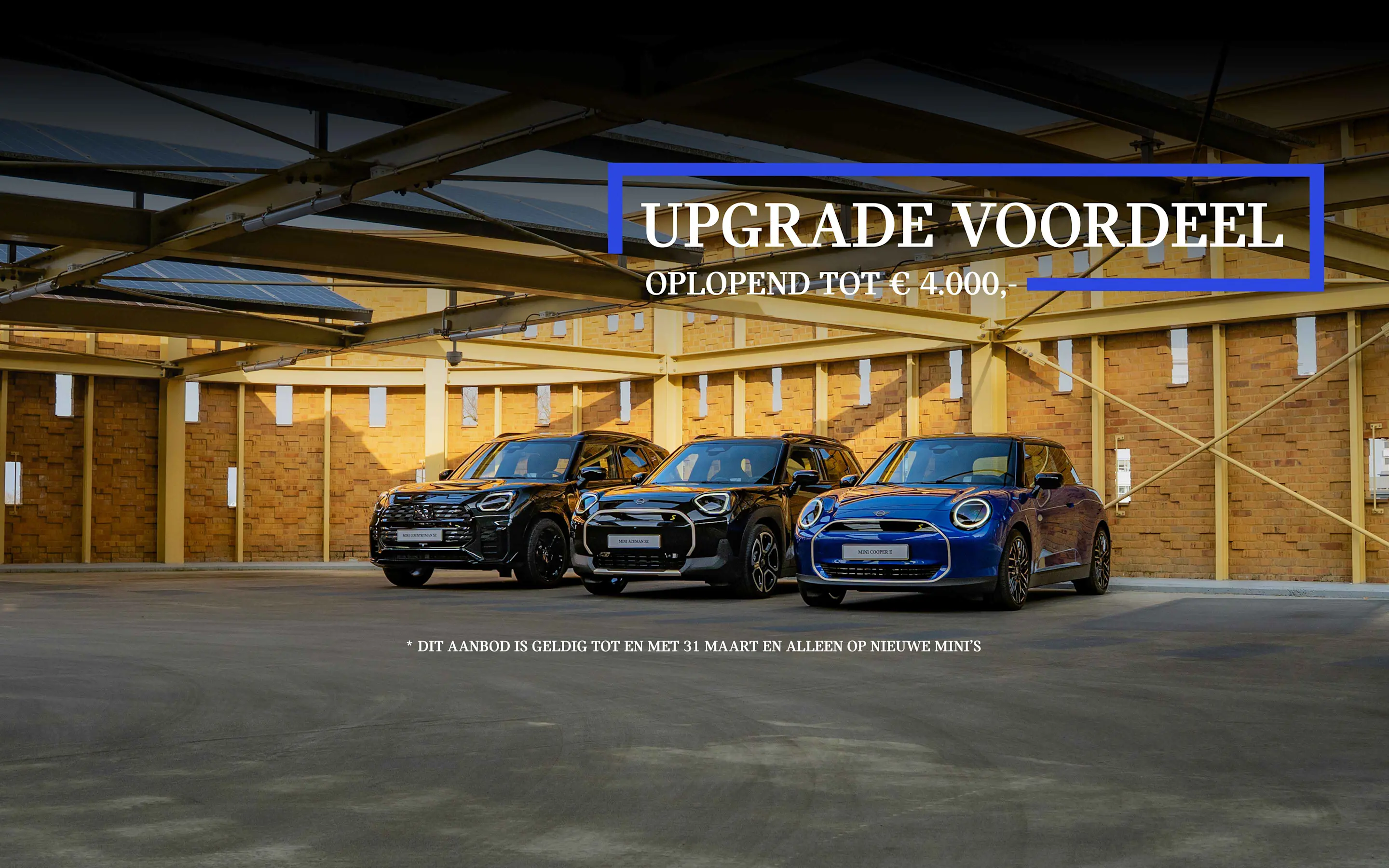 MINI - Hero - Homepage - Upgrade bonus - Afbeelding