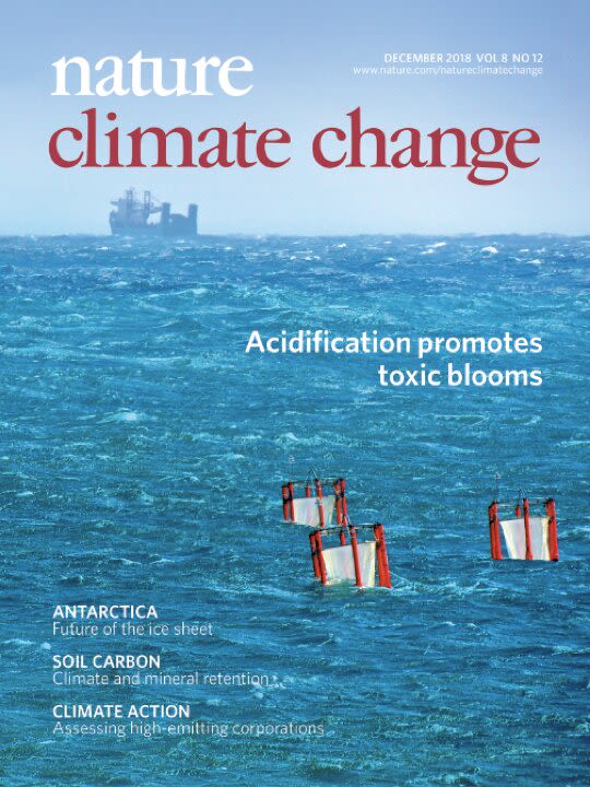 Nature Climate Change Cover Volume 8 2018