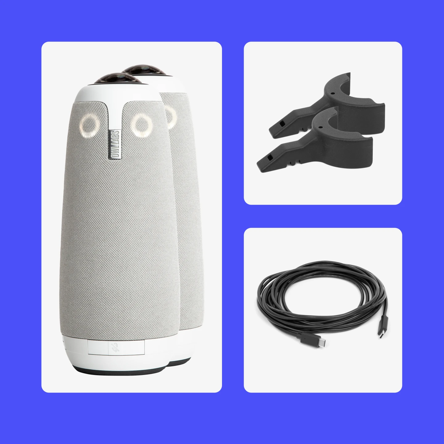 undertrykkeren barndom skyld 2 Meeting Owl 3s (Next Generation) 360-Degree, 1080p HD Smart Video  Conference Camera, Microphone, and Speaker (Wireless Pairing to Support  Larger Meeting Spaces)