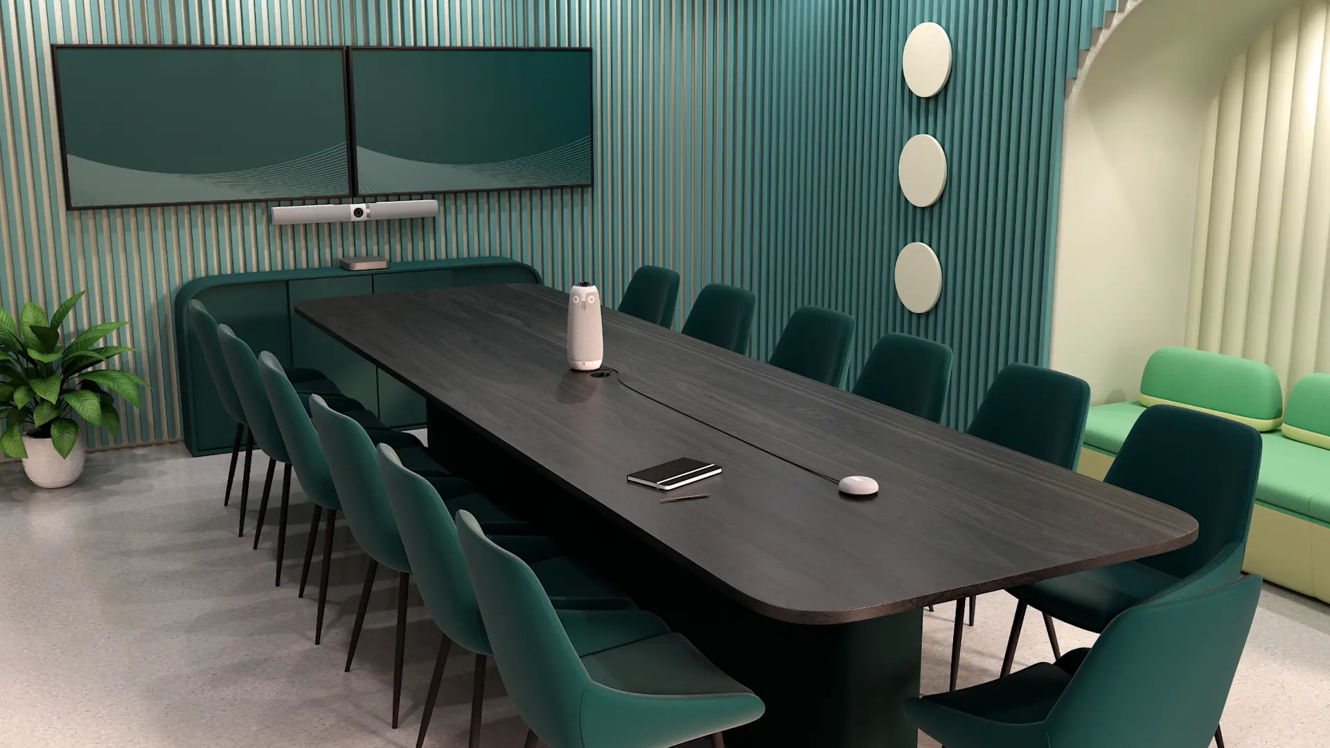 Room Render | Large Room (mo3+bar+mic) | Full Color