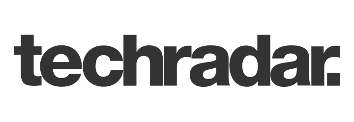 press logo | tech radar - bw