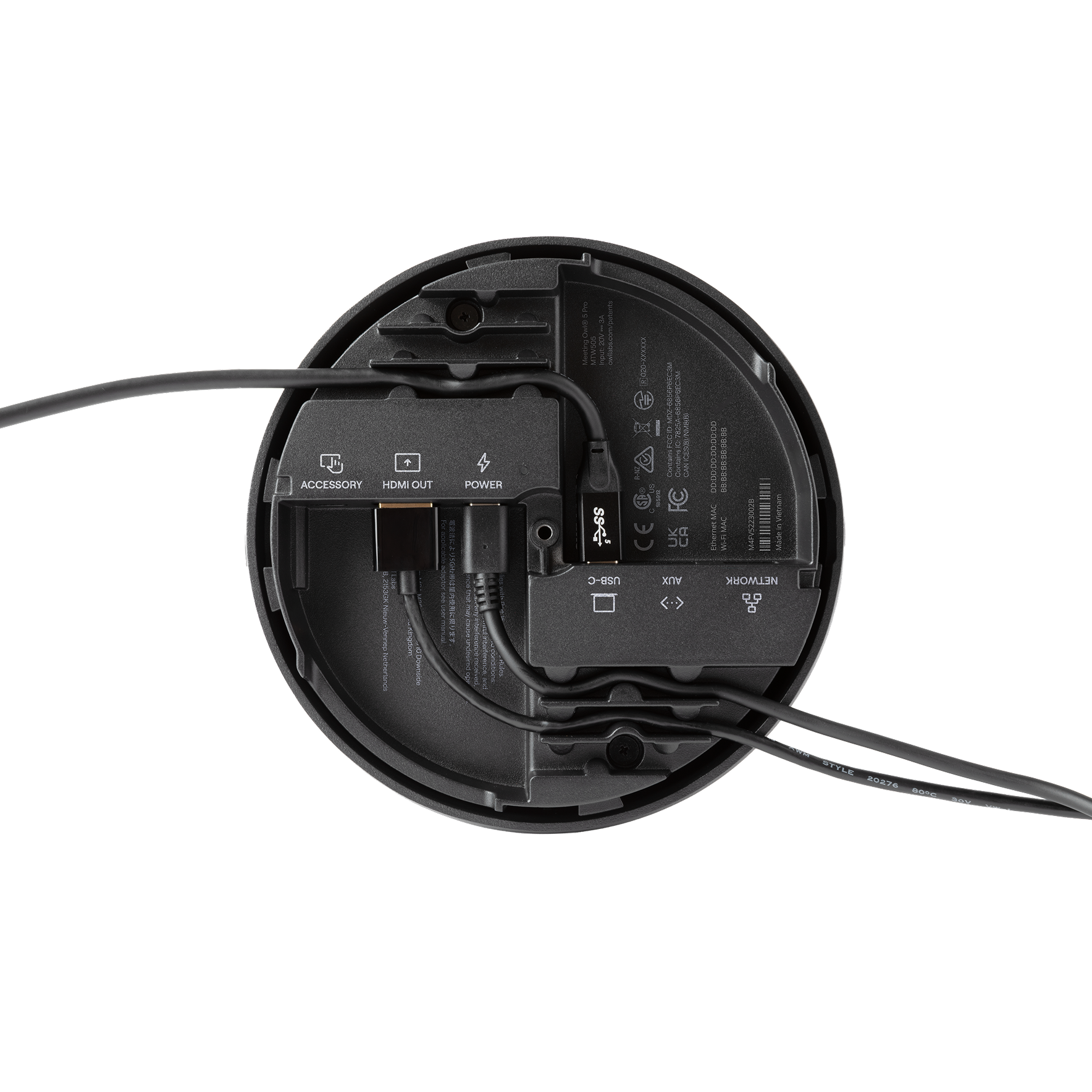 Bottom Cable routing for Meeting Owl 5 pro