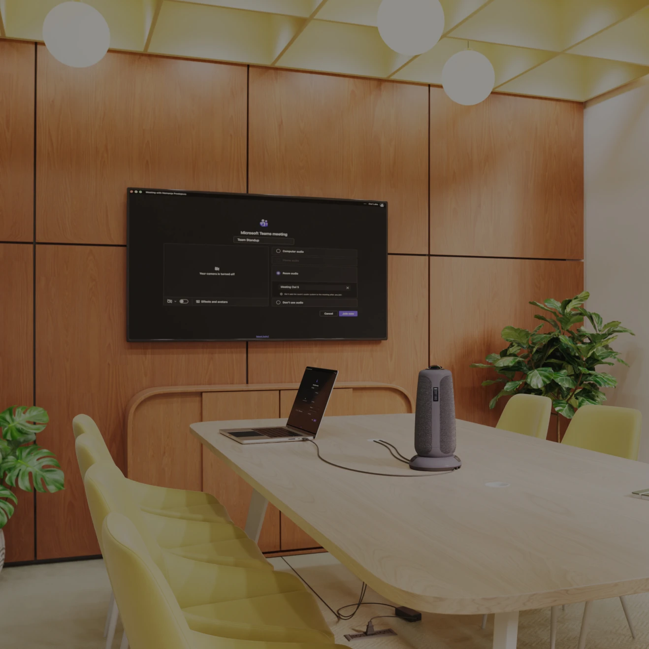Meeting Owl 5 in an Enterprise Conference Room setting