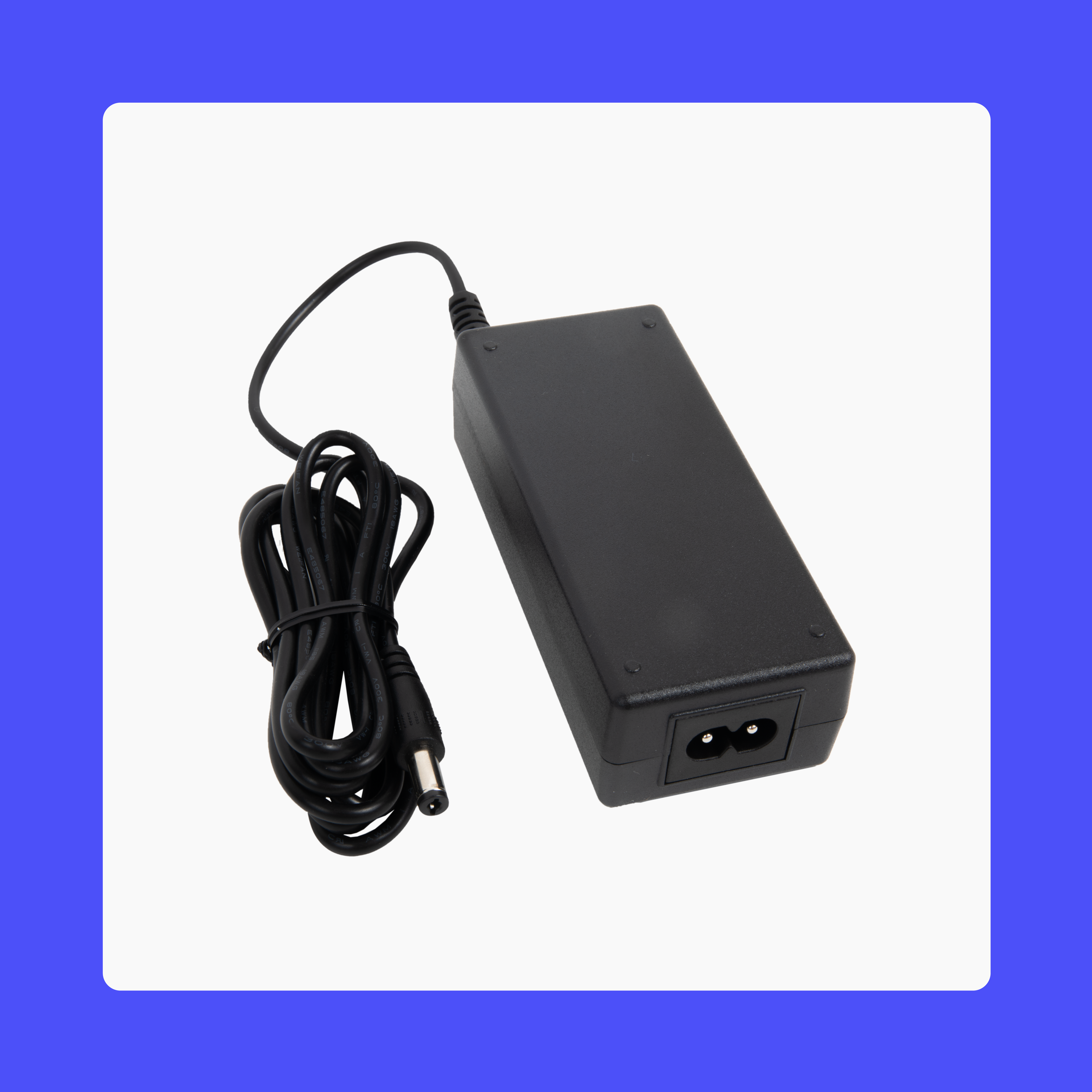 product | accessory | replacement power supply | purple background