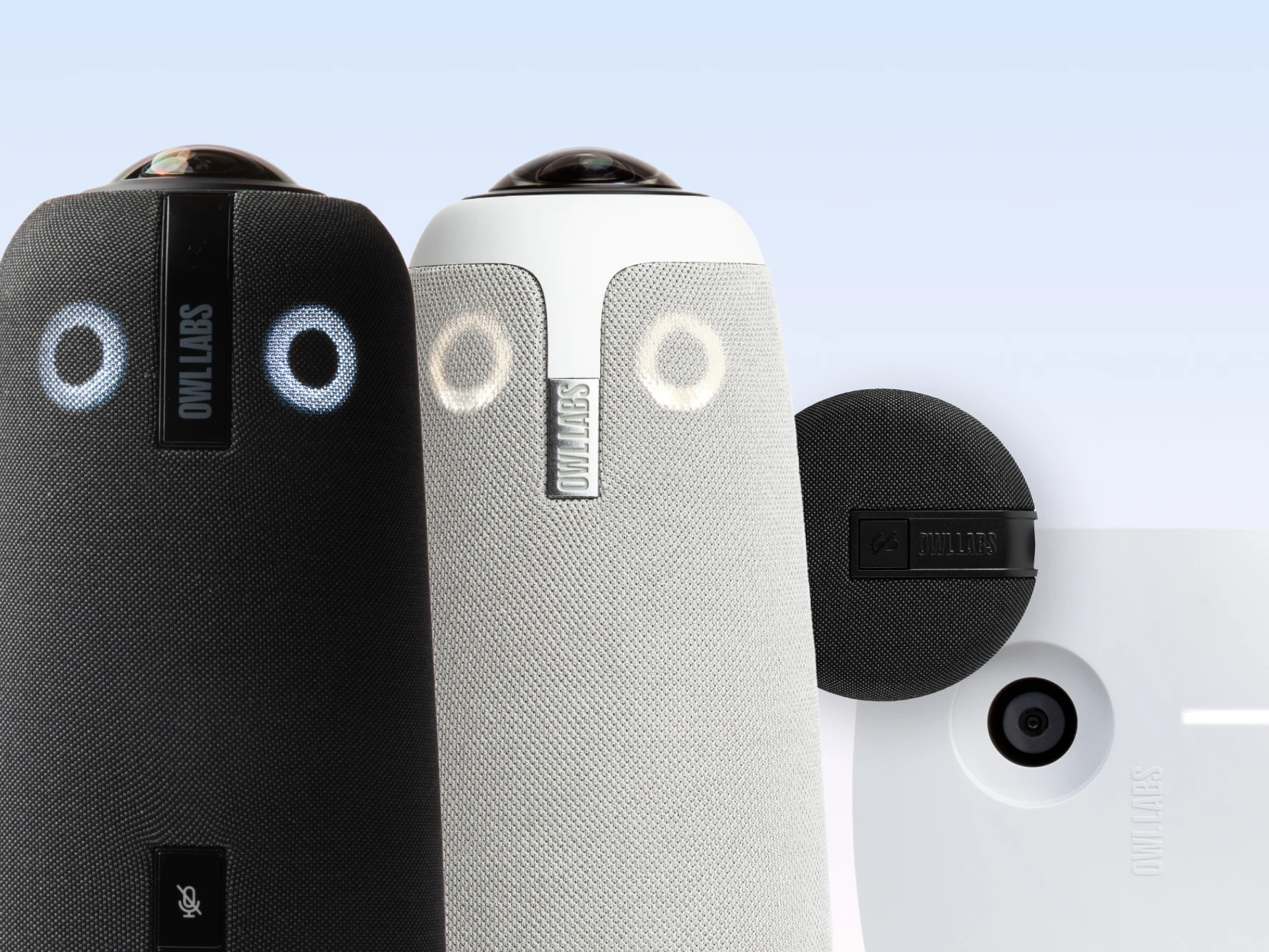 Owl Labs Deals Hero Image featuring video conferencing devices cameras and accessories