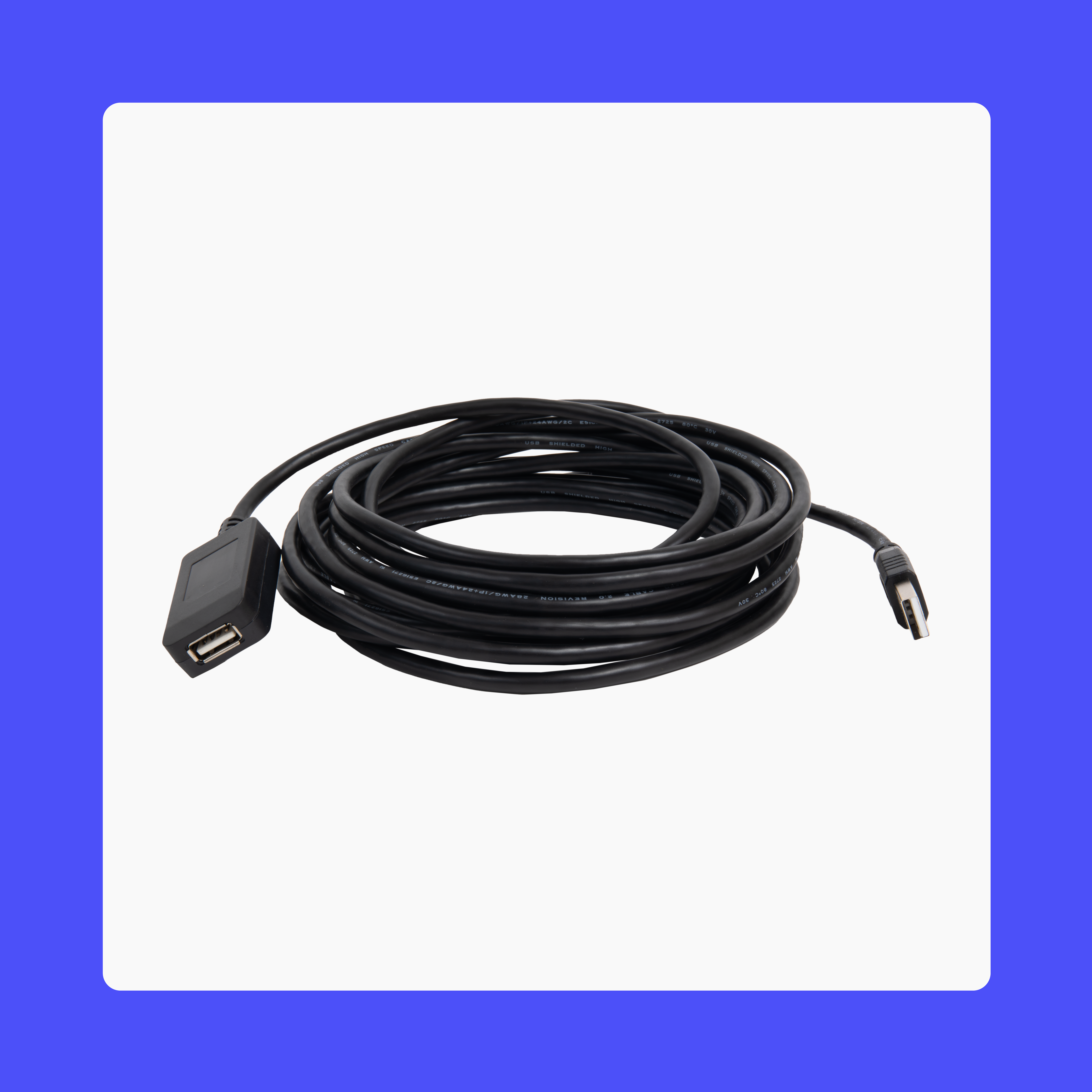 Telephone Extension Cable Fully Wired 4 Pin Lead Phone 5m 