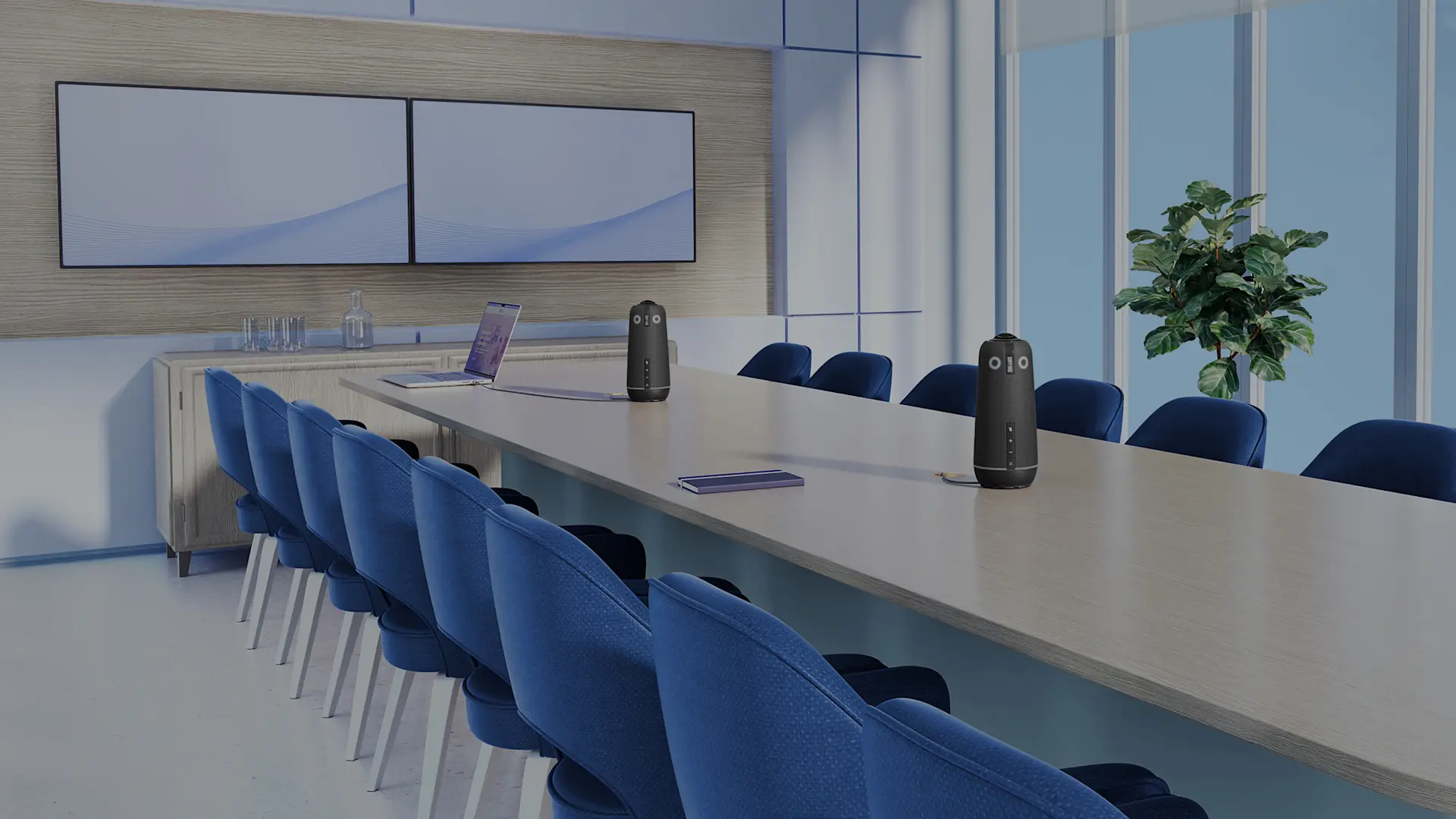 Meeting Owl 4+ Large Meeting Room with 2 Meeting Owls