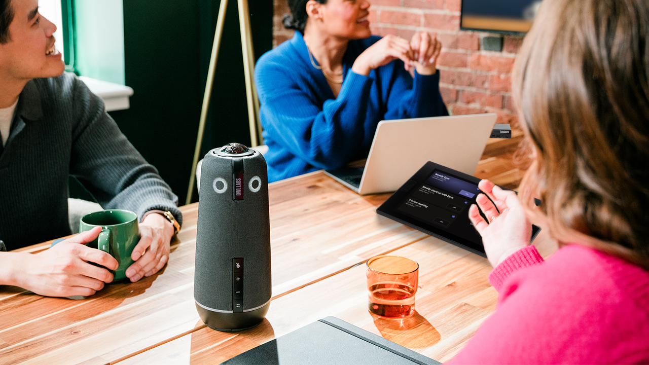 Meeting Owl 4+ and Tiny Kit featured in meeting space