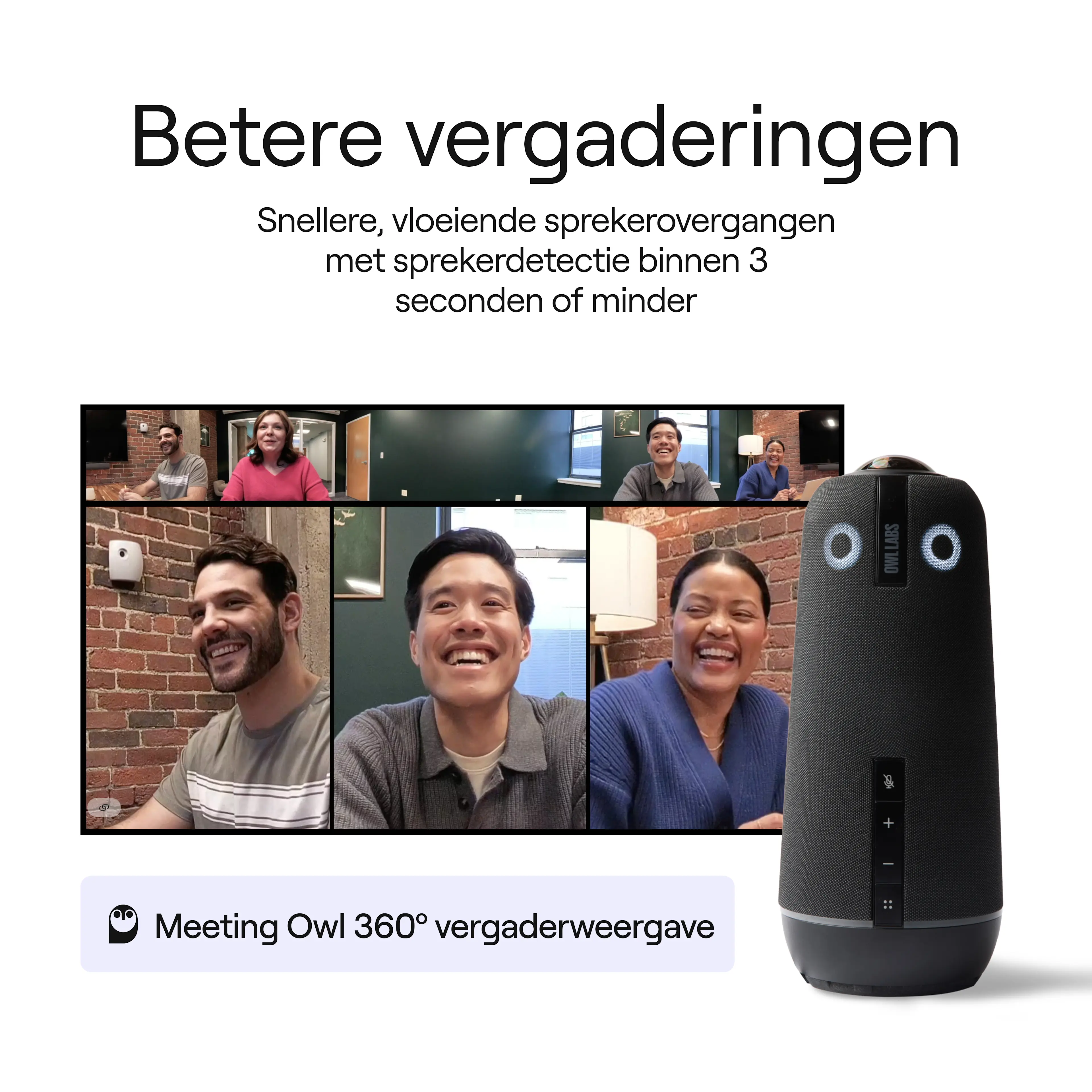Meeting Owl 4+ Conference Camera Speaker Detection