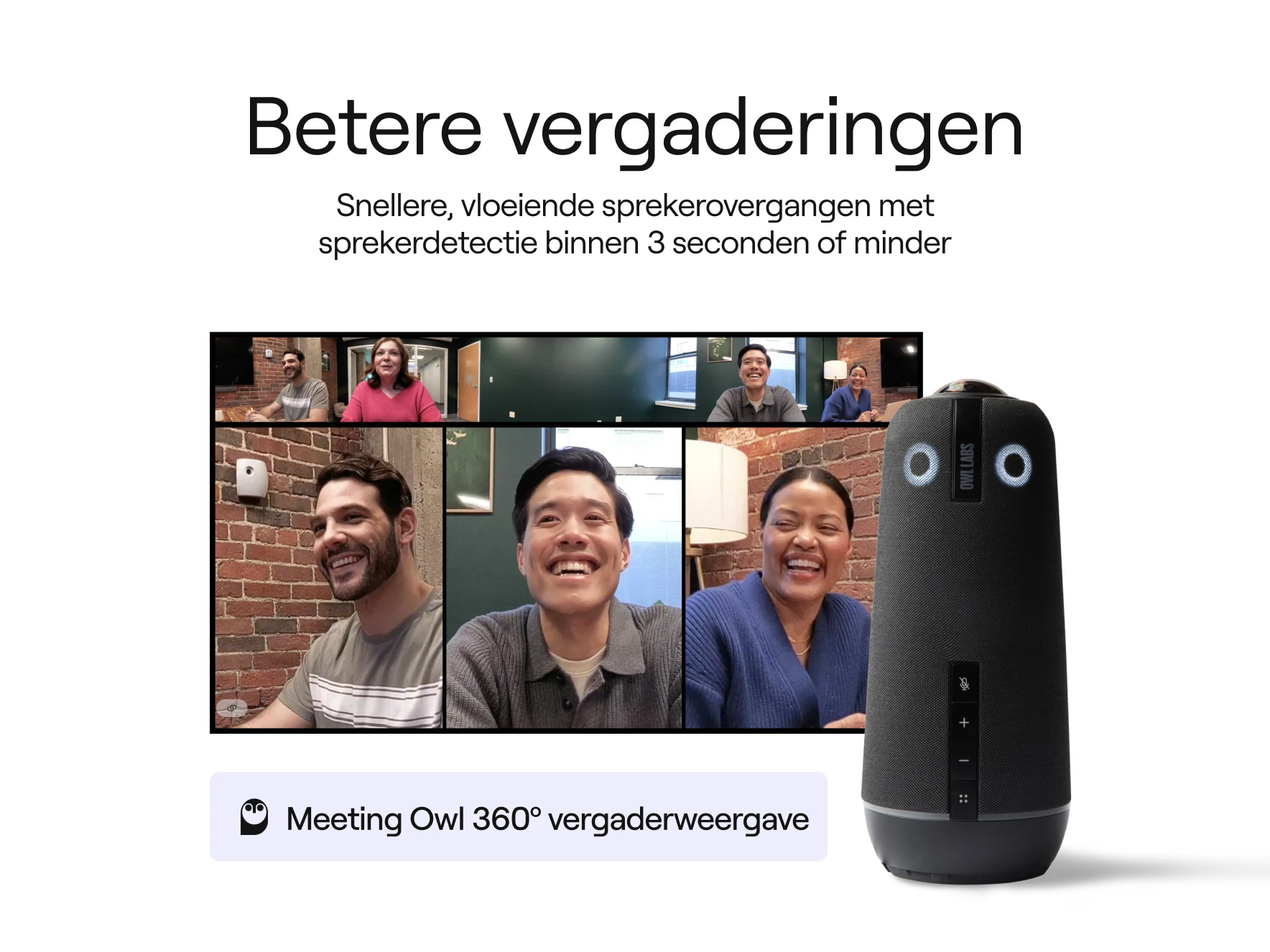 Meeting Owl 4+ Conference Camera Speaker Detection