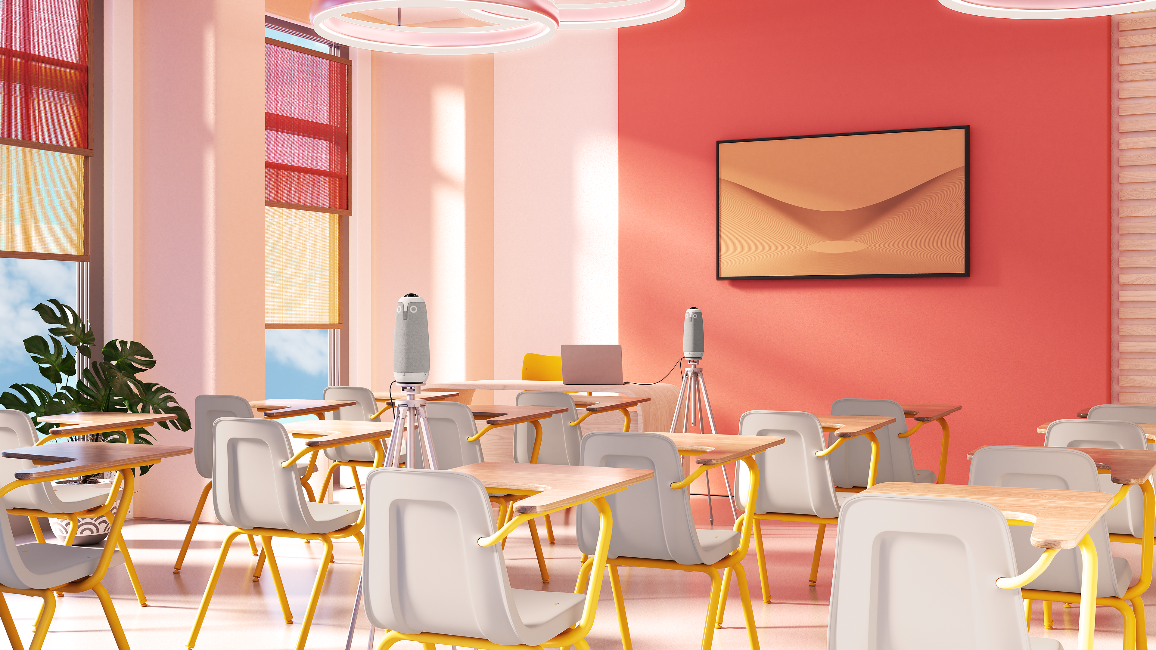 Room Render | Classroom (2 MO3+Tripod) | Full Color