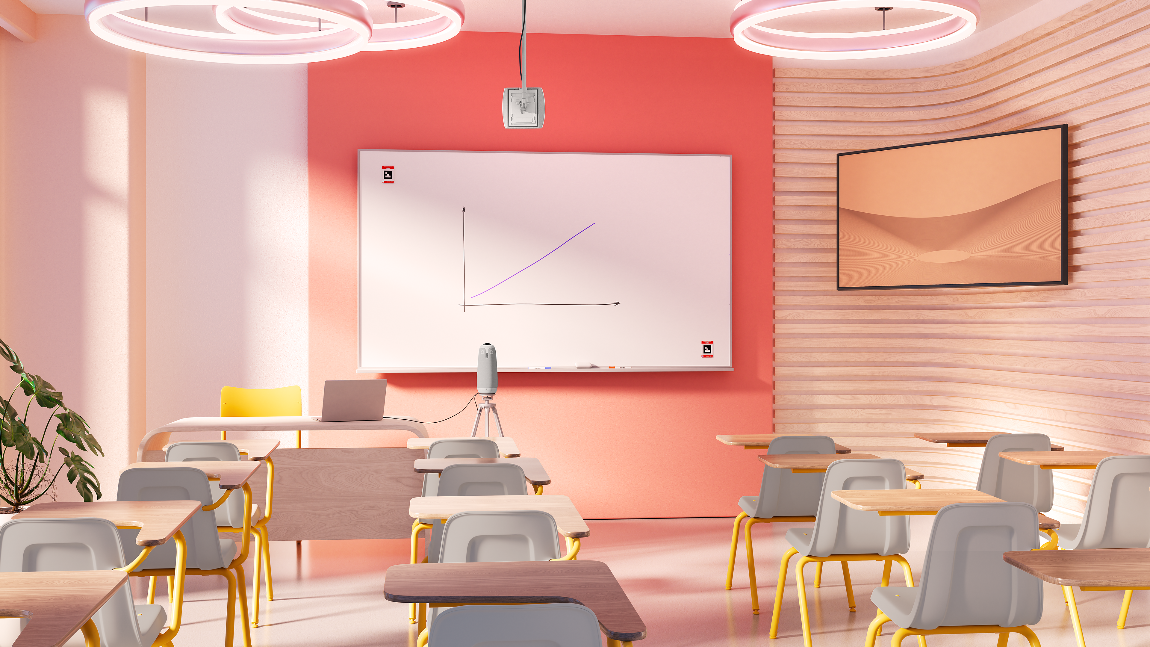 Room Render | Classroom (MO3+Tripod) | Full Color