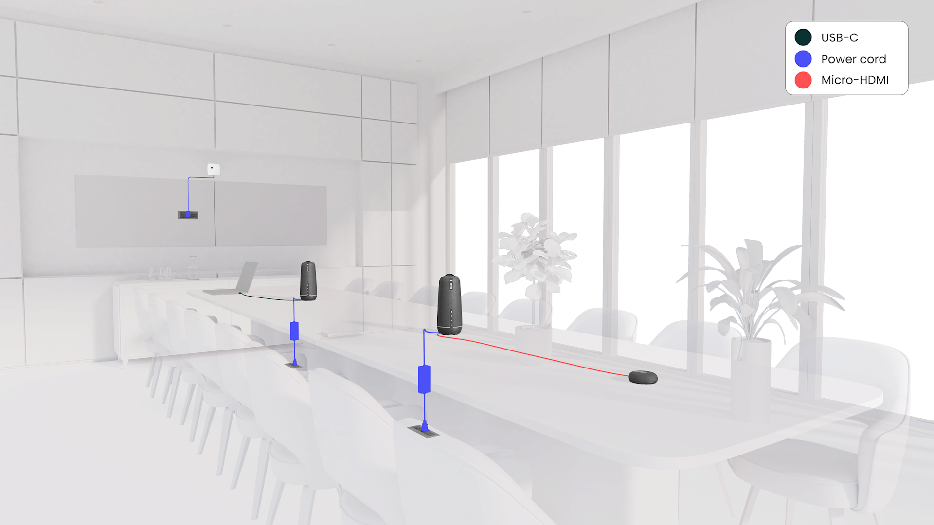 Room Render | Large (2 MO4+ & WBO & Mic) | Wires