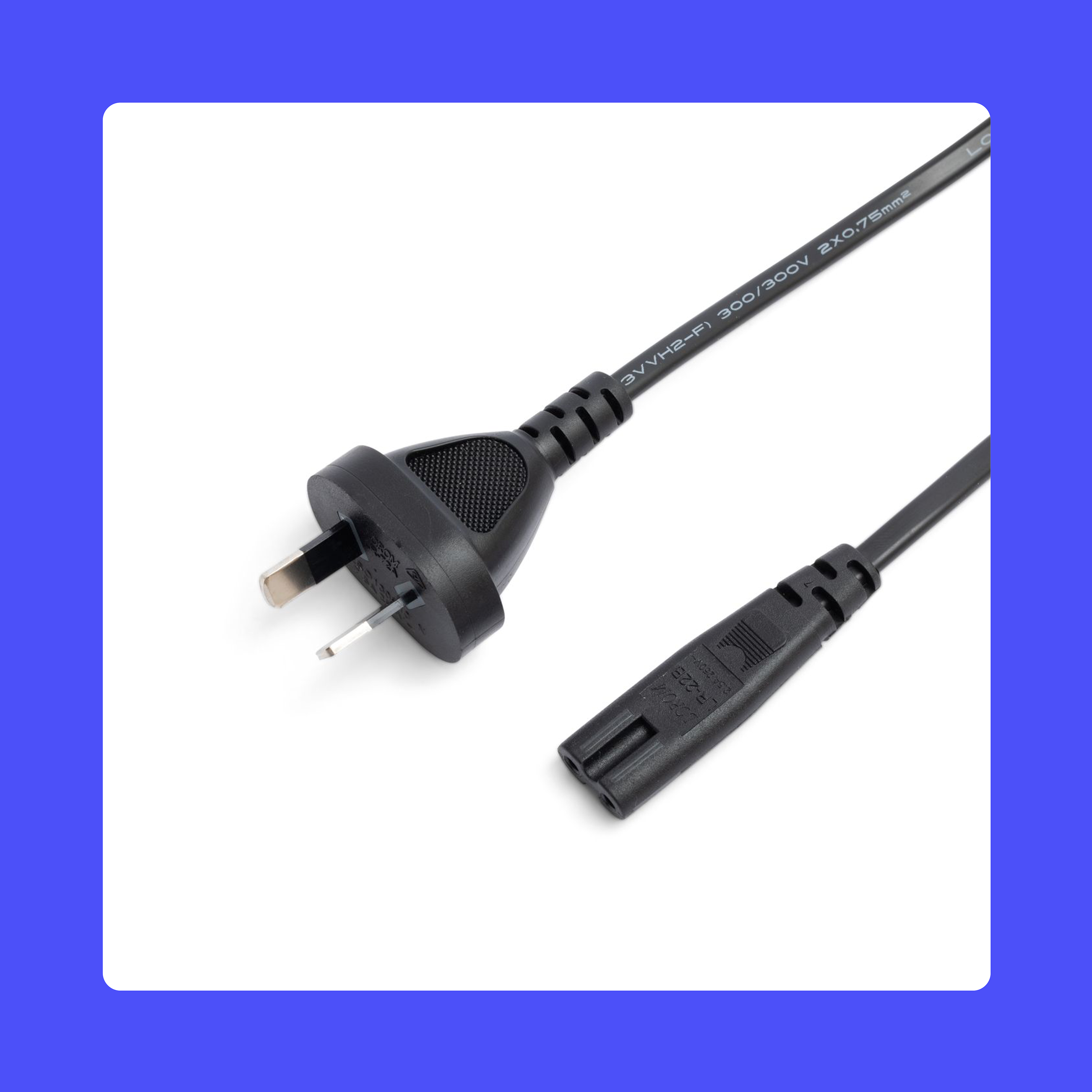 product | accessory | AU replacement ac line cord | purple background