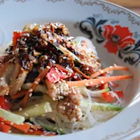 Azijos salotos su vištiena