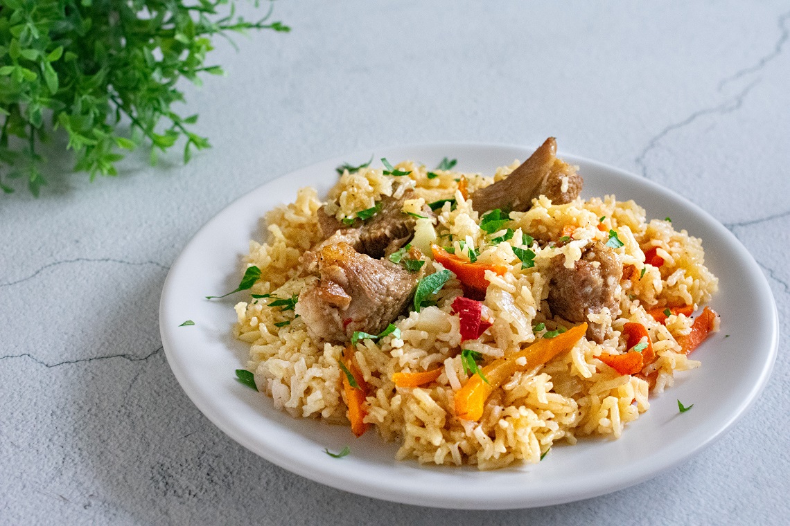 Mano skaniausias plovas su kiauliena