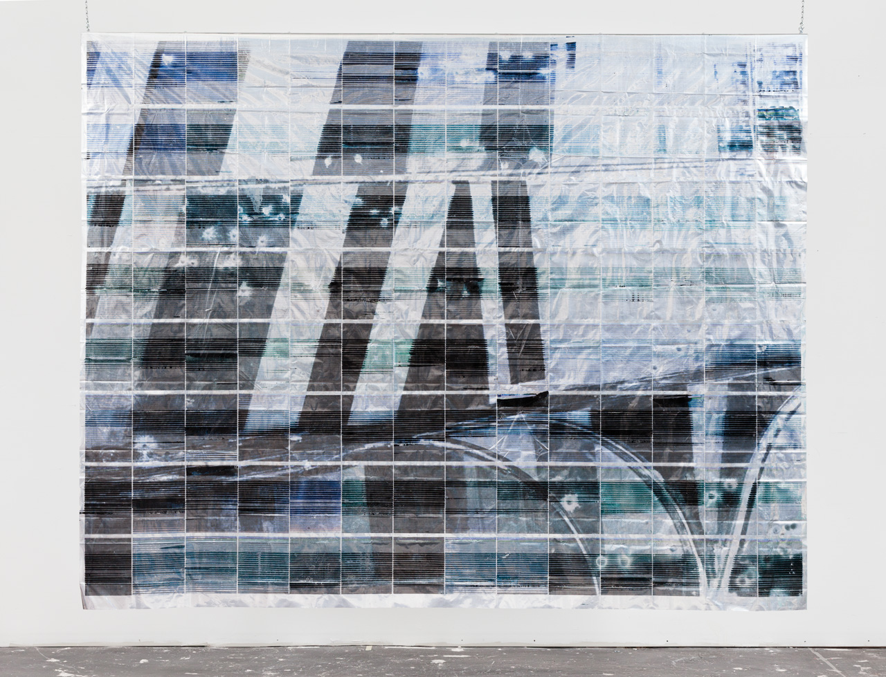 fields silver aerial view