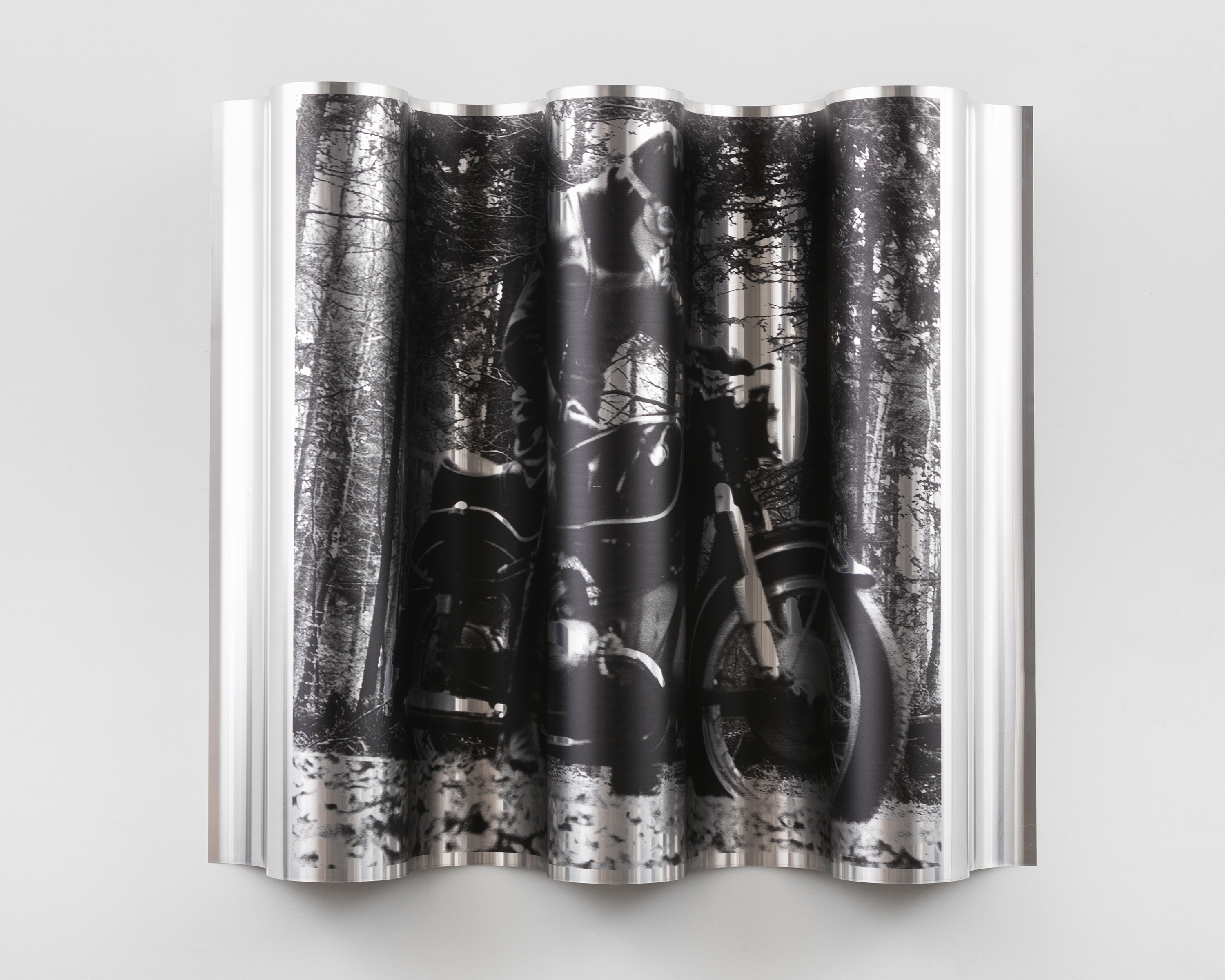 Print, motorcycle rider