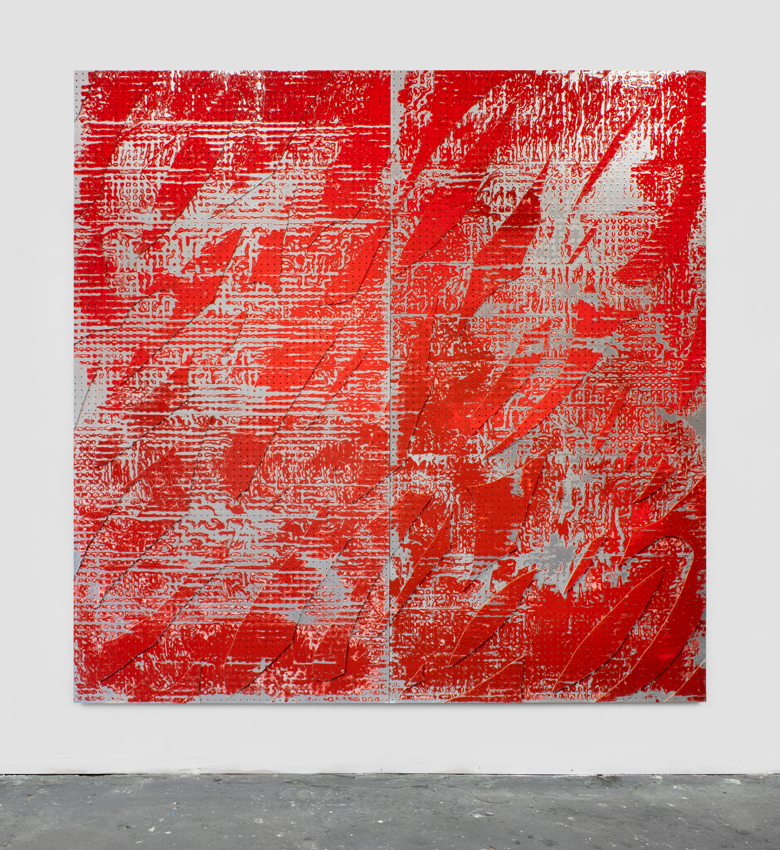 Painting, red on red