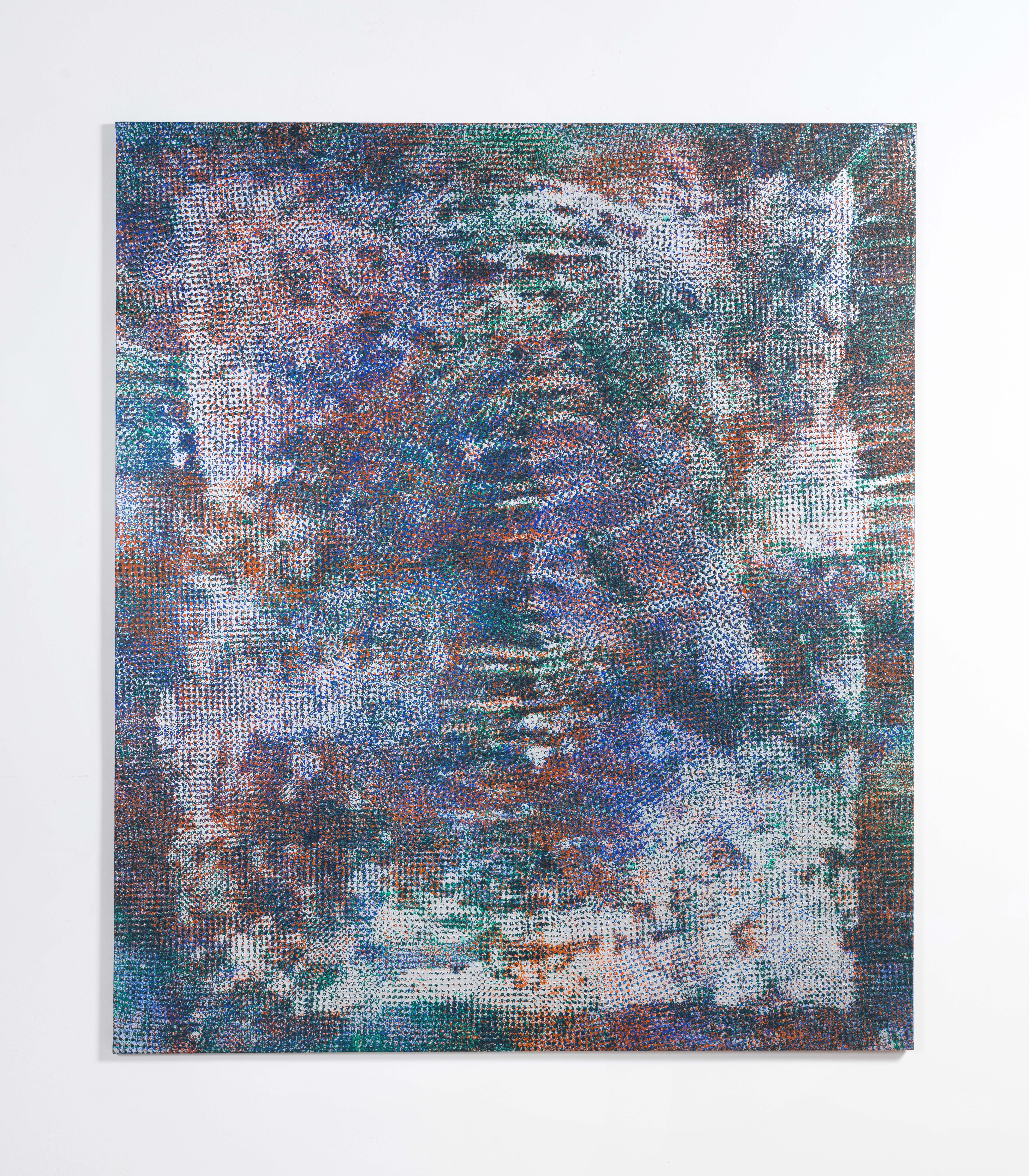 Acrylic on canvas, 78 1/2 x 67 1/2 in (199.4 x 171.4 cm)