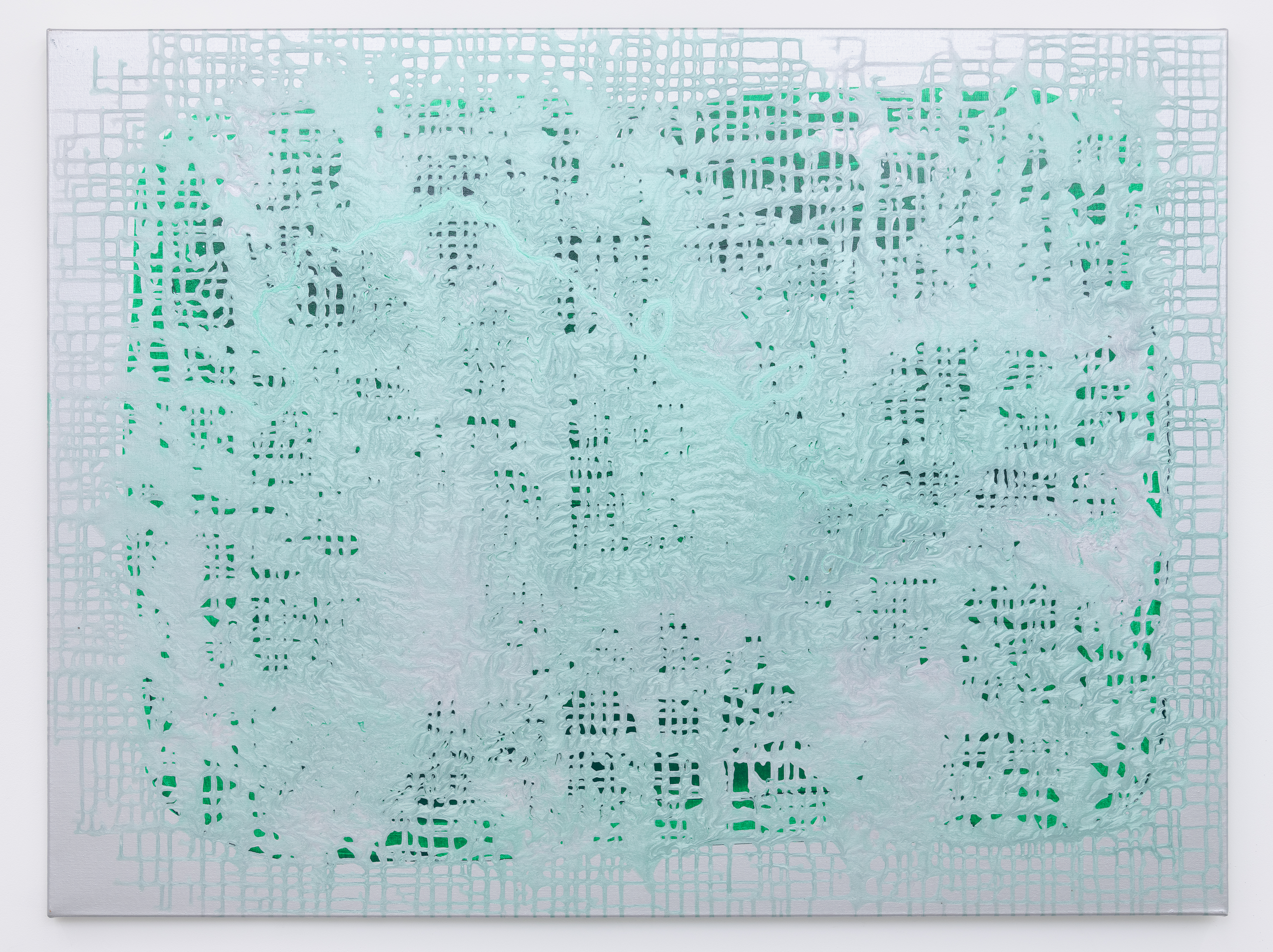 Servane Mary, Moon Walk, 2023, Acrylic on canvas, 36 x 48 inches 01