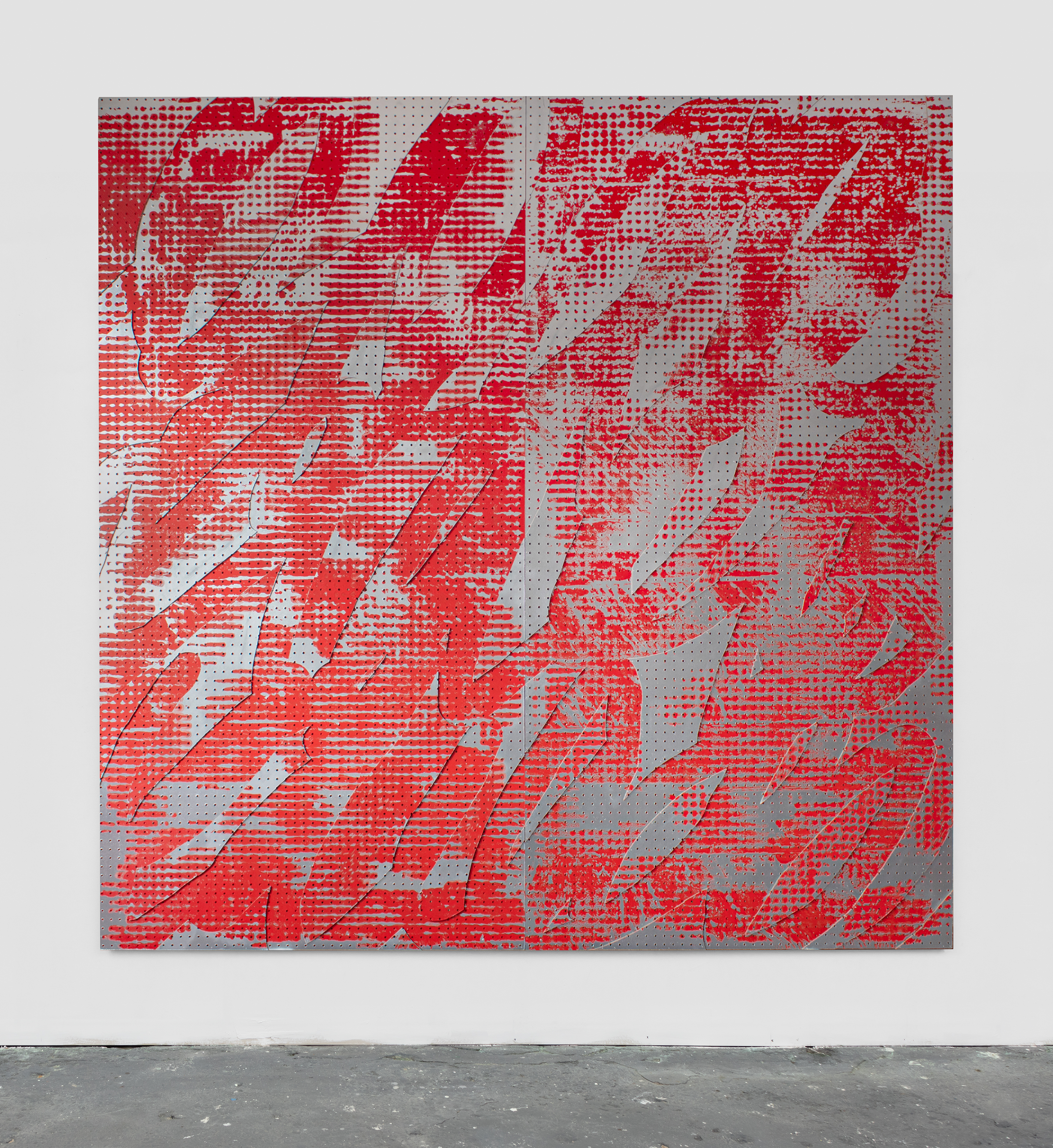 red on red first acrylic + floor 