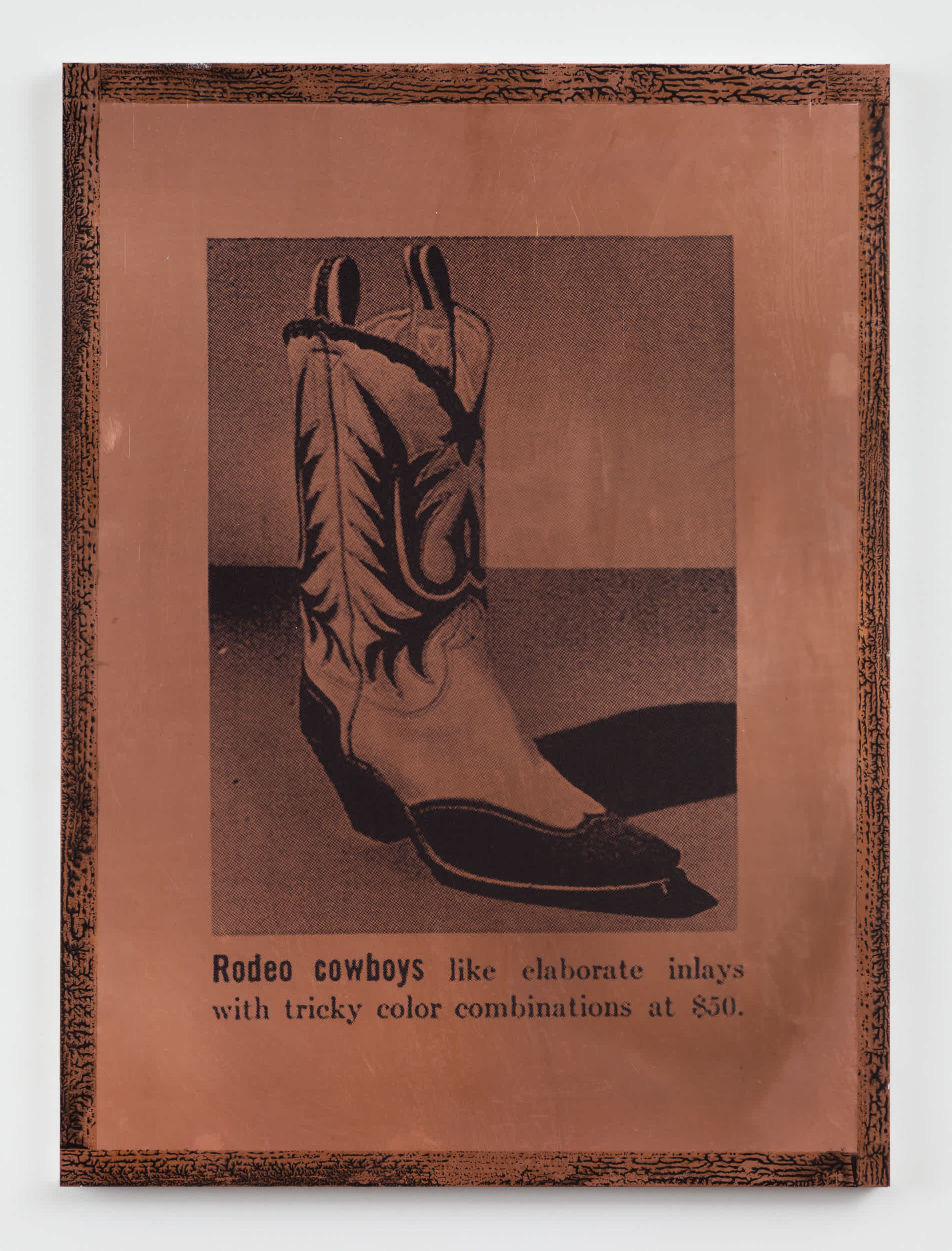 rodeo cowboy boot copper