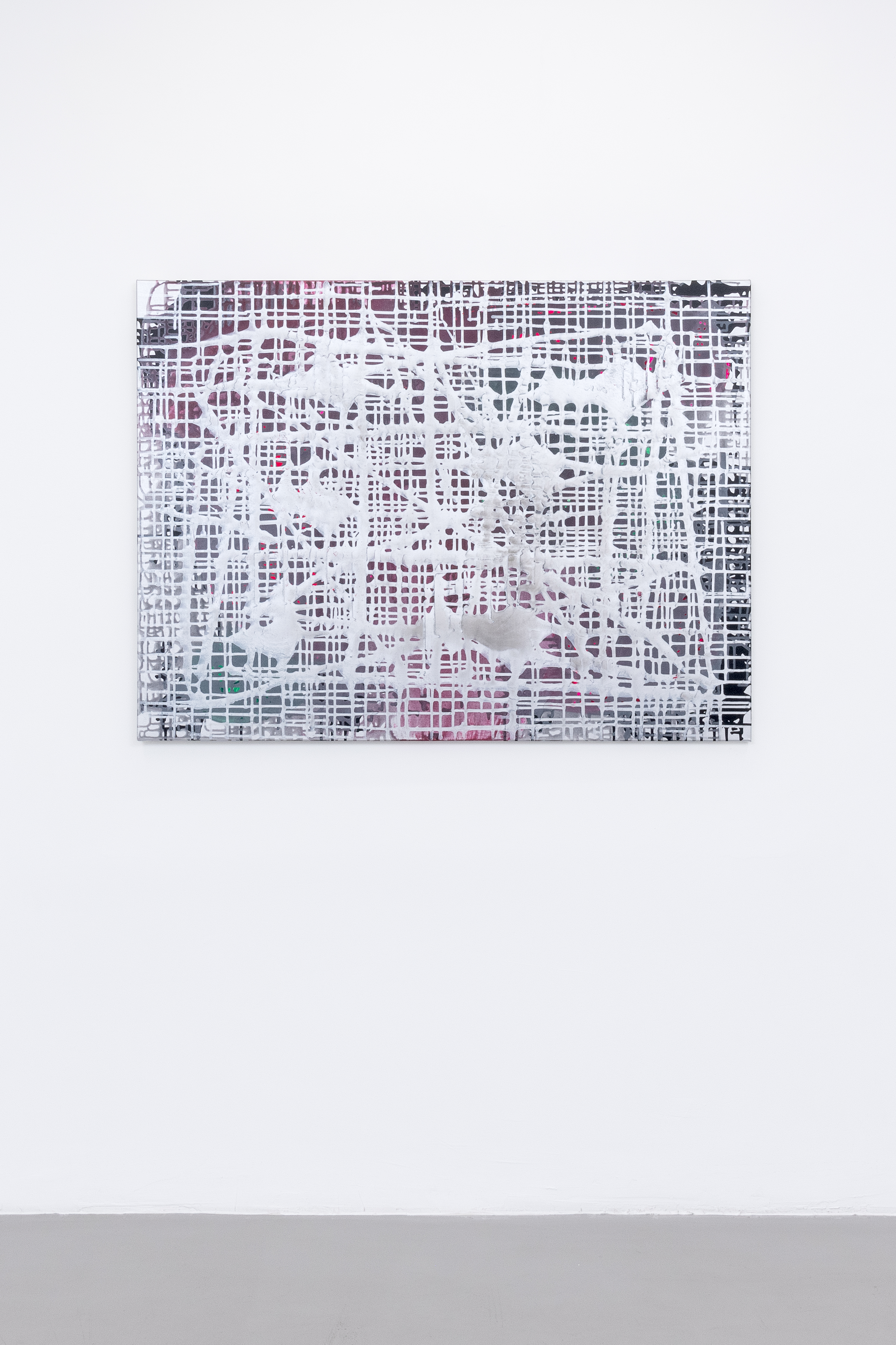 Servane Mary, Optical Recording, 2024, Acrylic on canvas, 36 x 48 inches 02