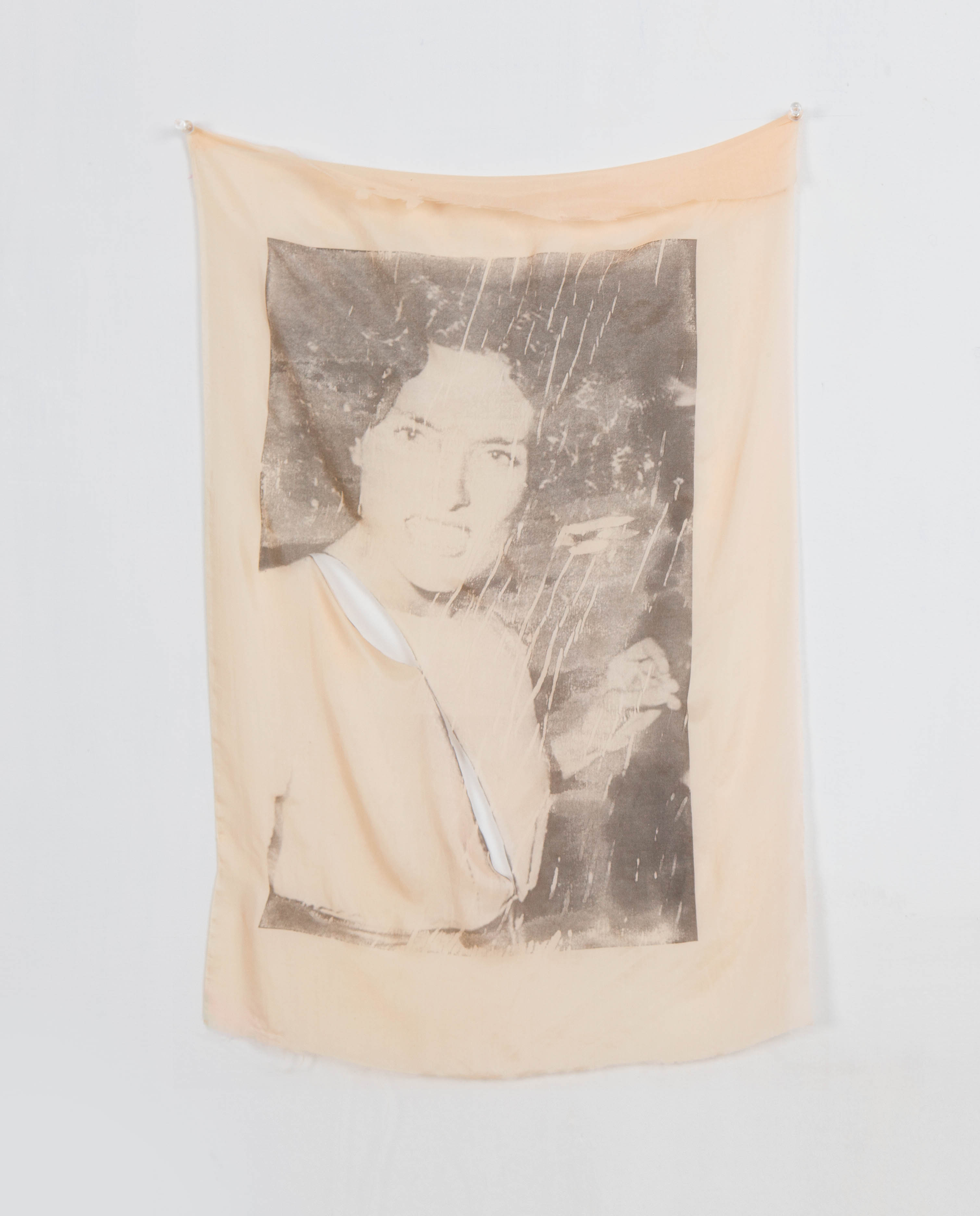 Print on fabric, Margaret Trudeau