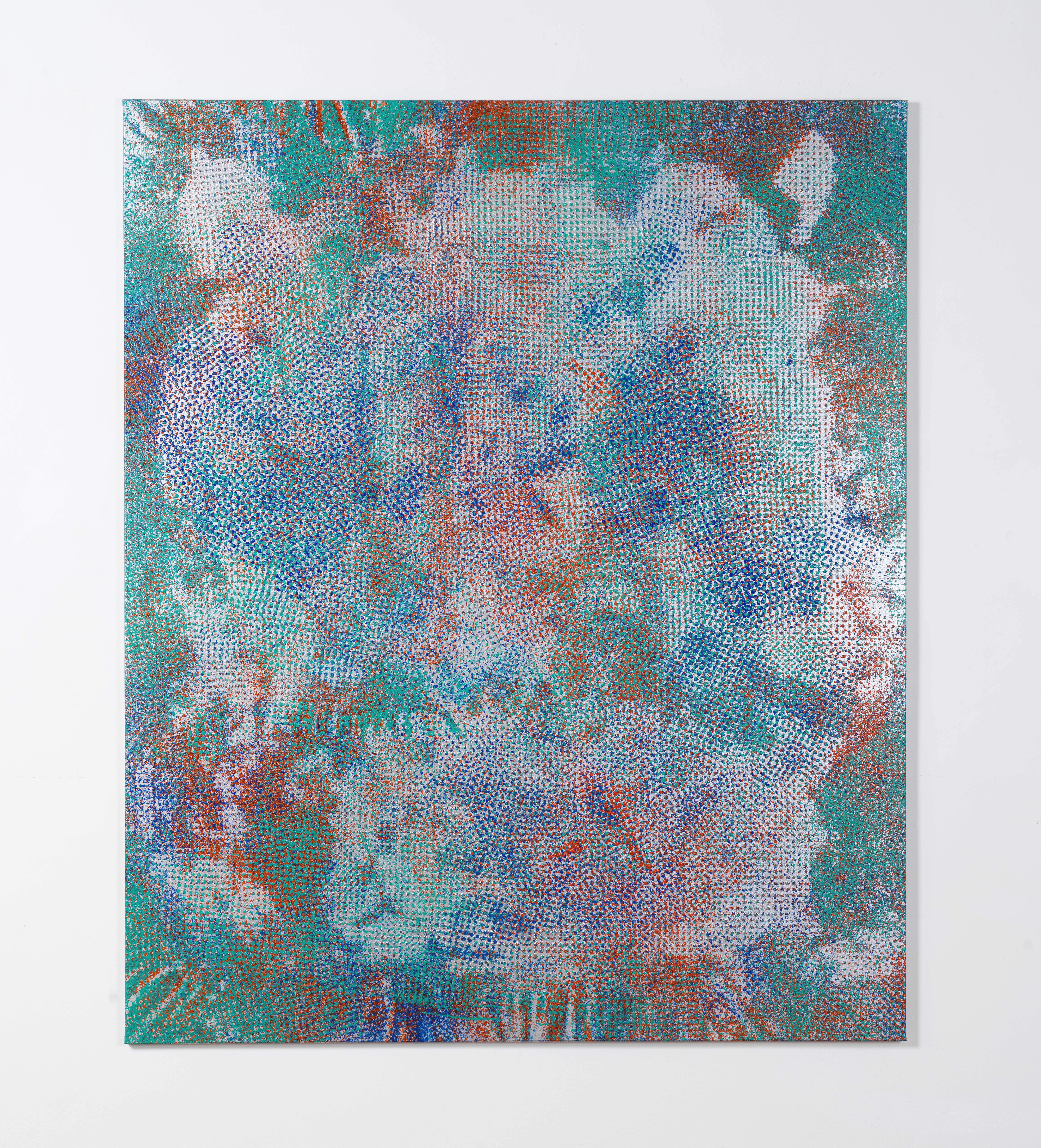 The Swimming Pool, 2025, acrylic on canvas, 77 x 64 in (195.6 × 162.6 cm )