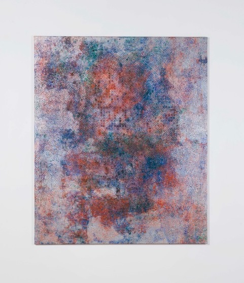 Acrylic on canvas, 77 x 64 in