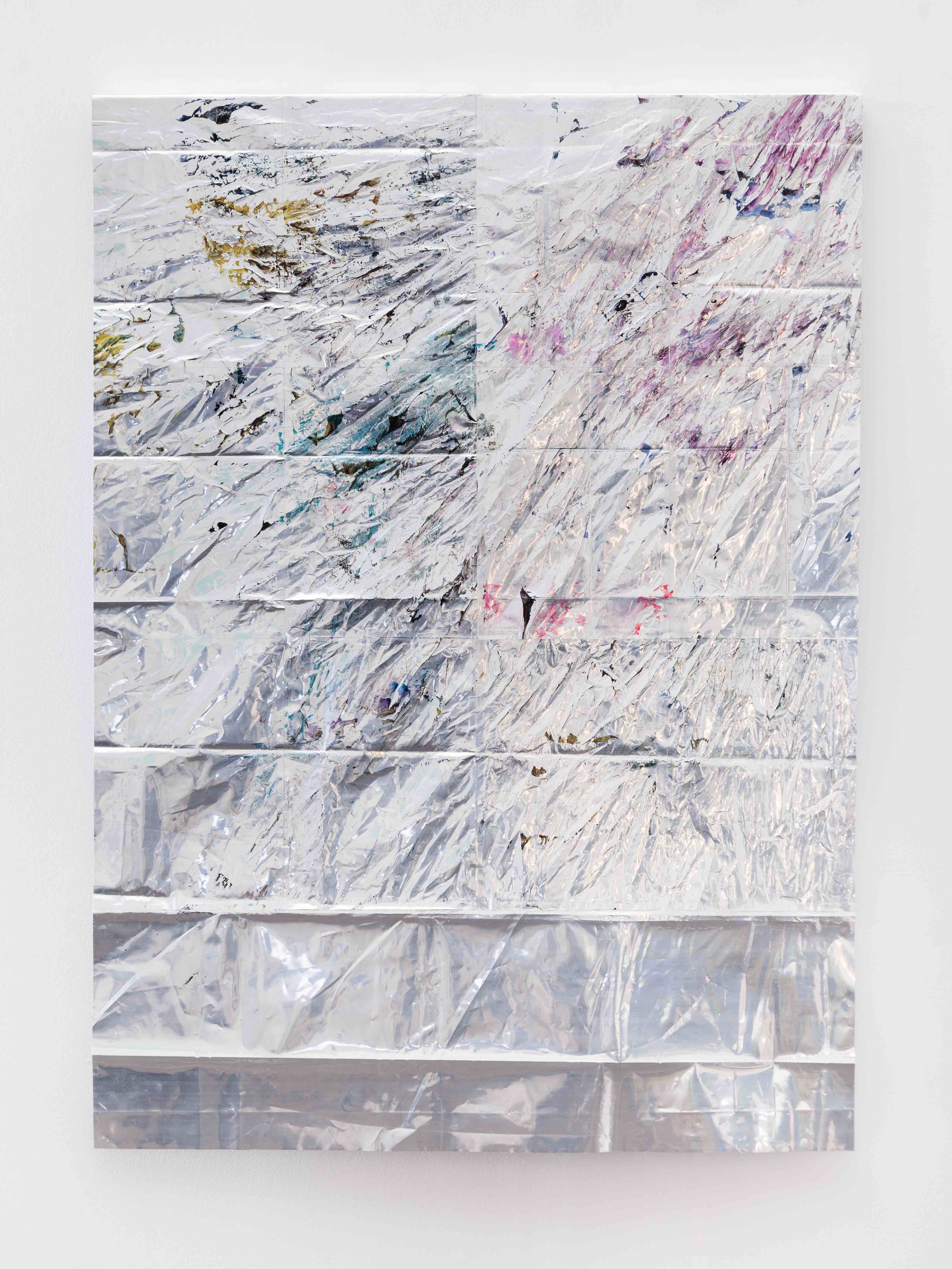 rescue blanket, wrinkled silver