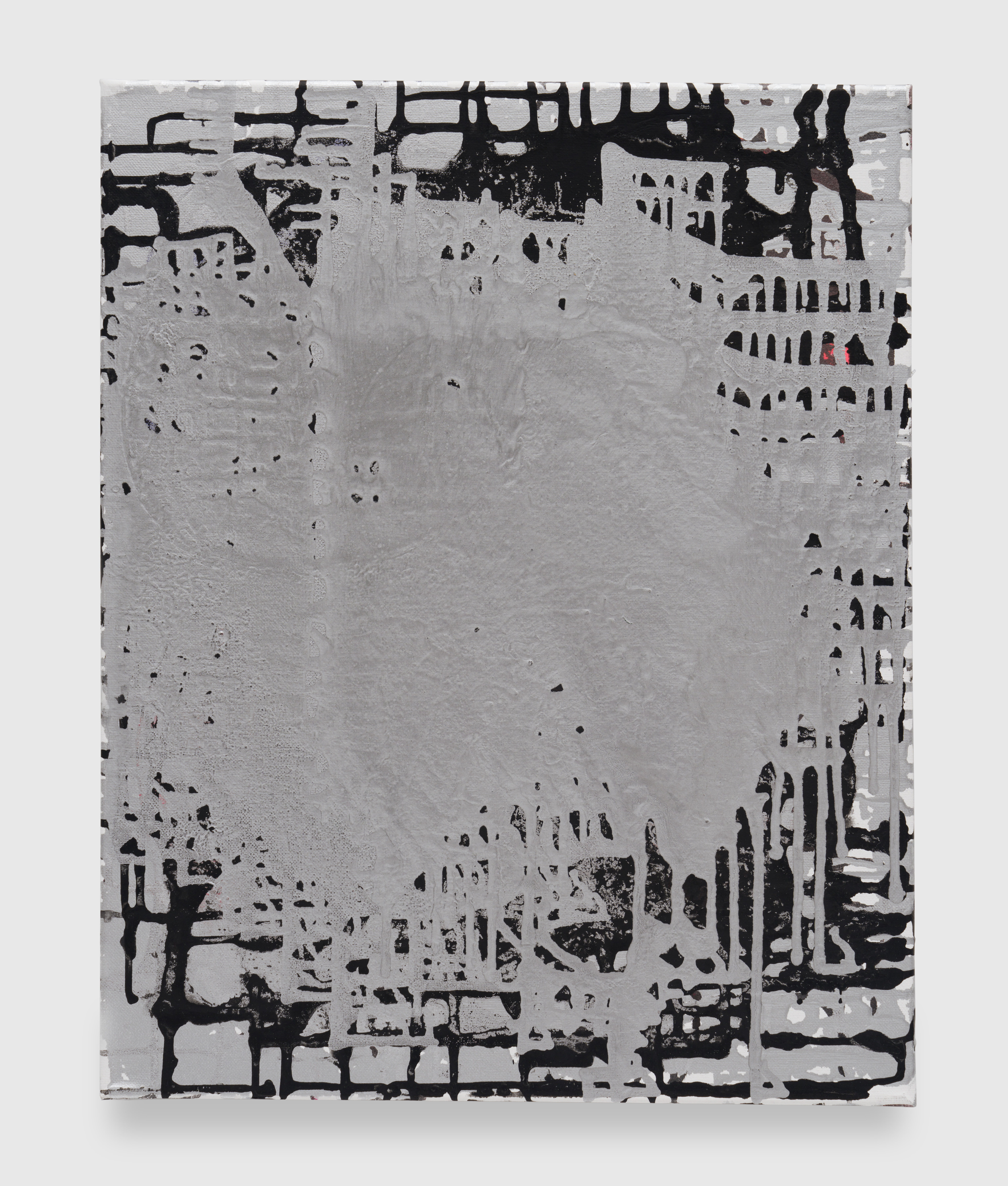 drips 1, mesh silver black 