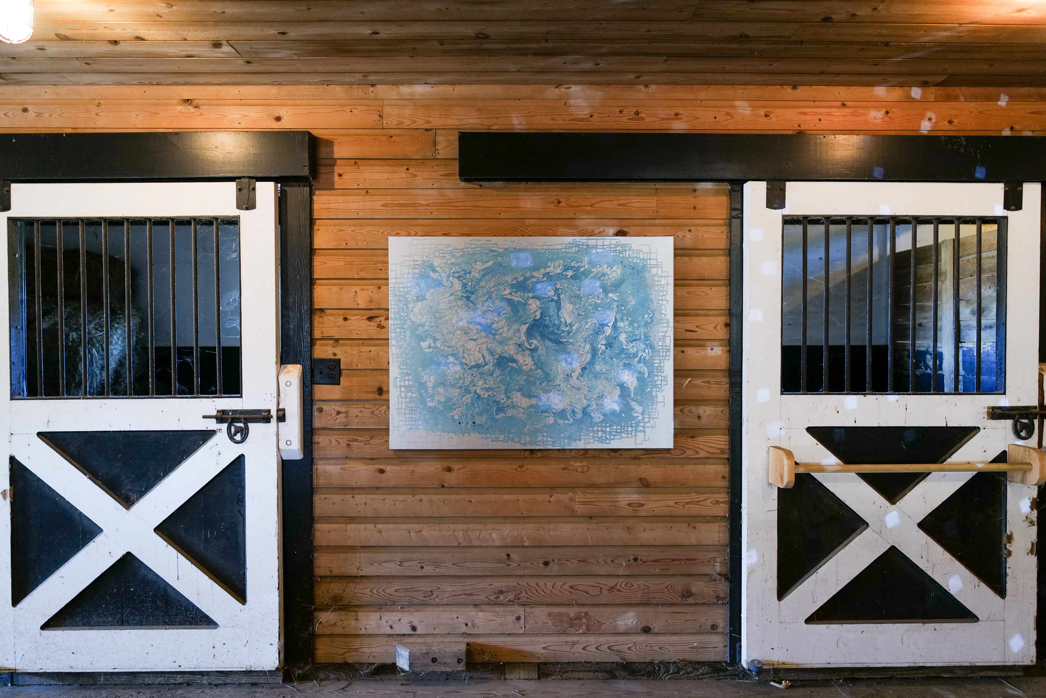 install ranch blue painting