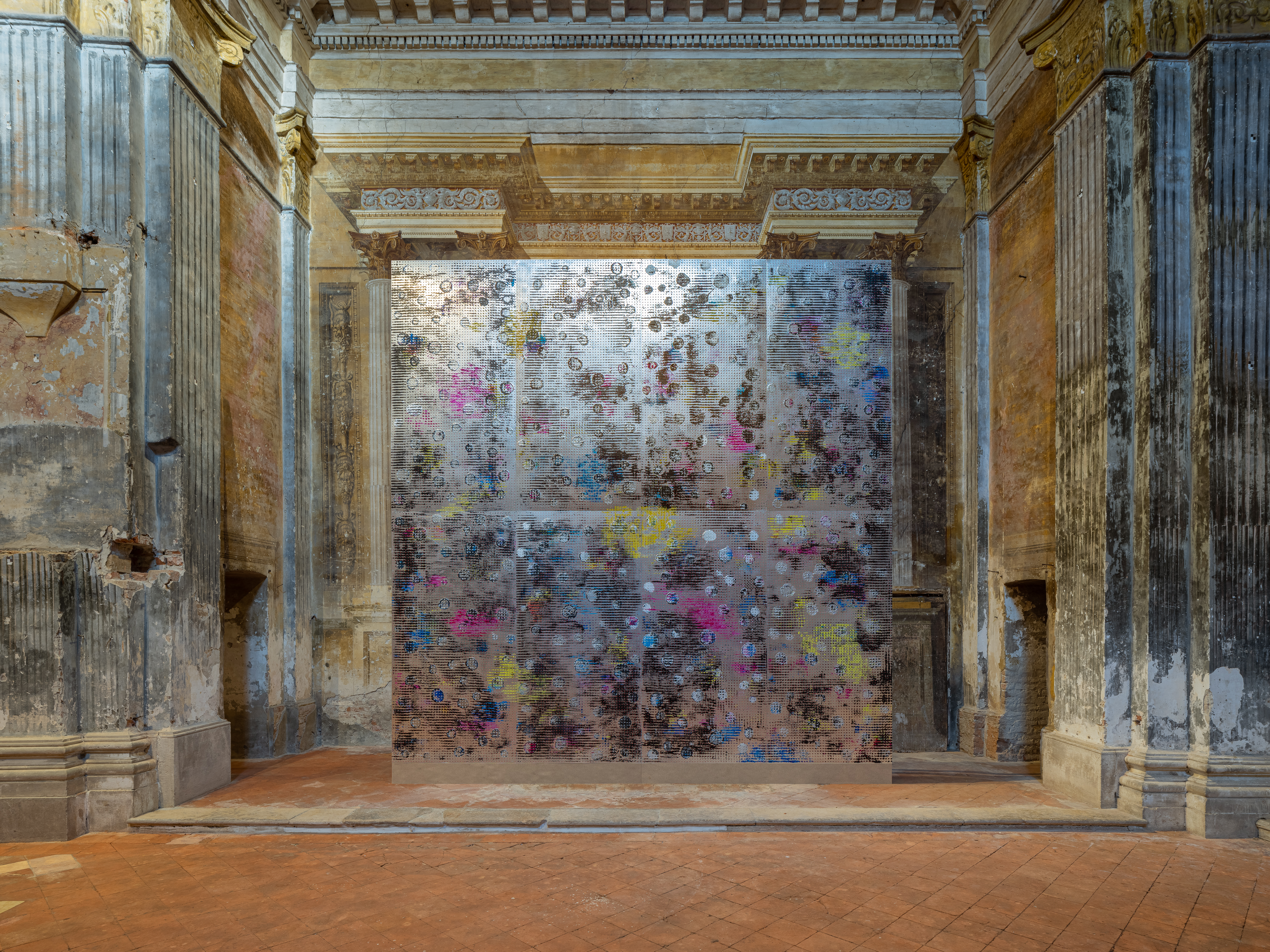 Installation view of Glitches exhibit