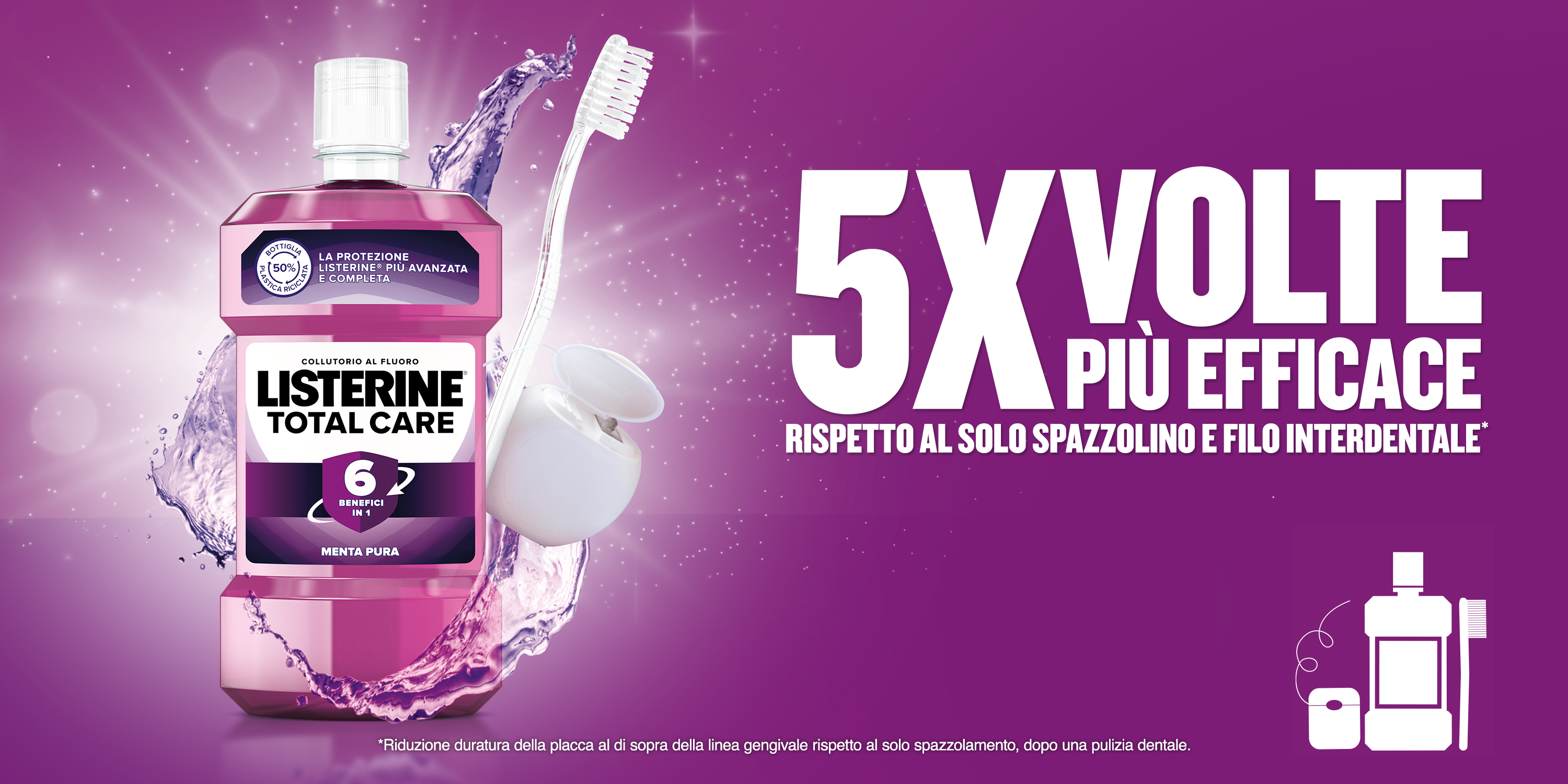 visual promozionale LISTERINE igiene orale