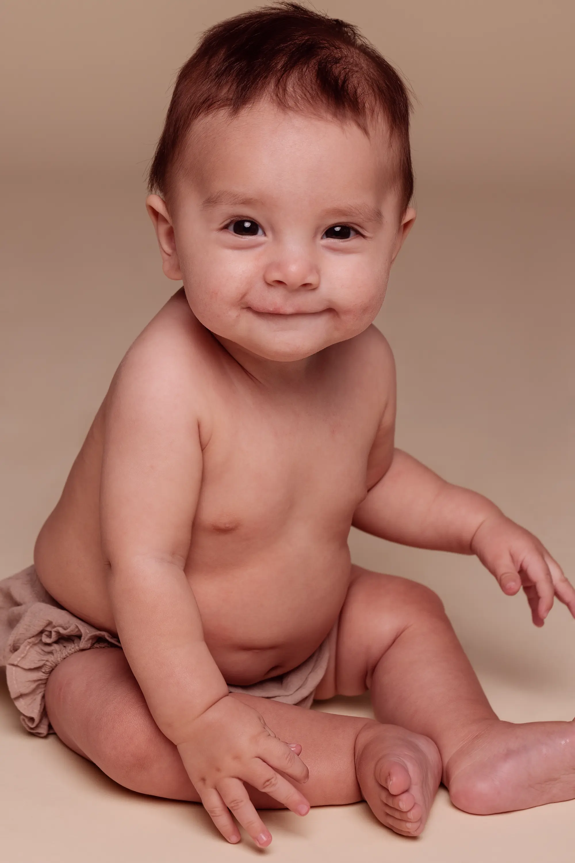 Baby smiling