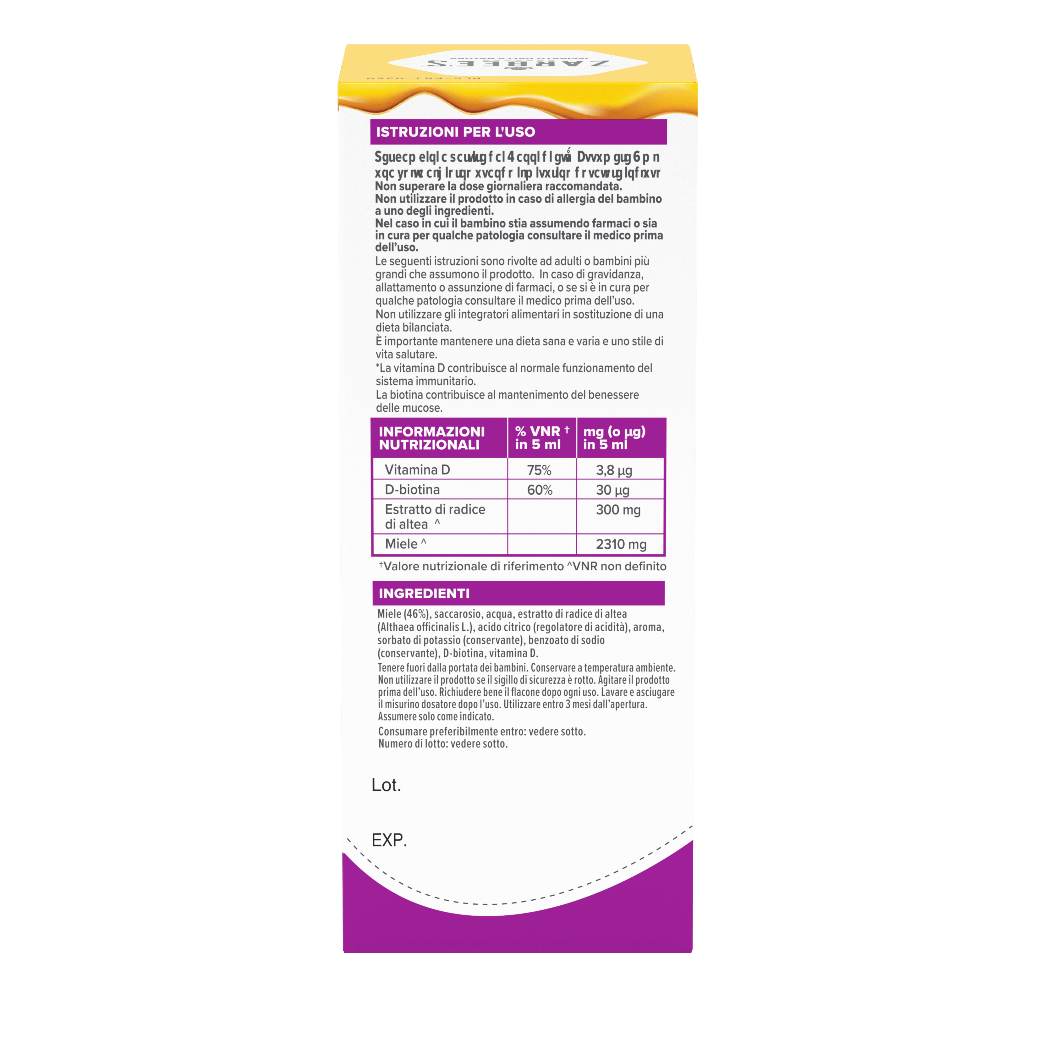 ZAR EMEA IT 3574661770109 90347300 Sciroppo Difese immunitarie Bambini 120ML 005