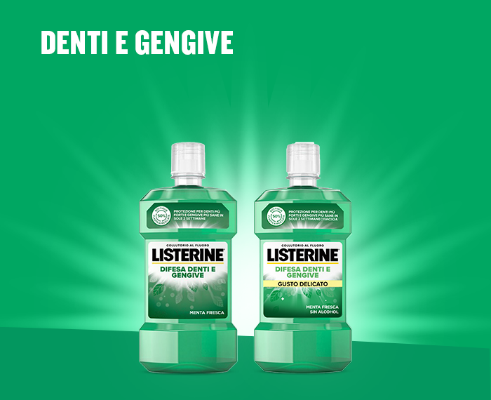 benefici collutorio LISTERINE protezione orale