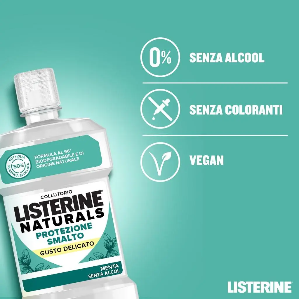 Collutorio LISTERINE® Naturals Protezione Smalto Gusto Delicato image 3