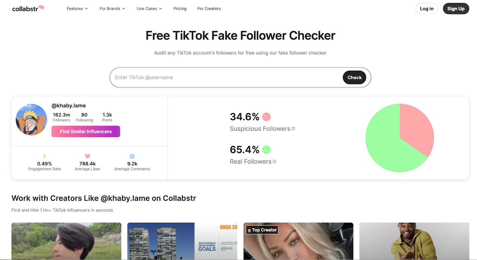 Free TikTok Fake Follower Checker