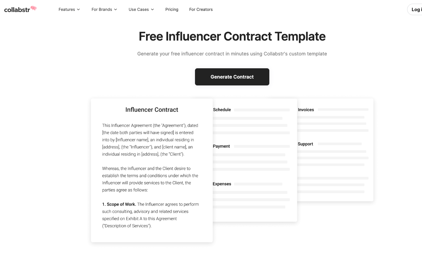 Free Influencer Contract Template