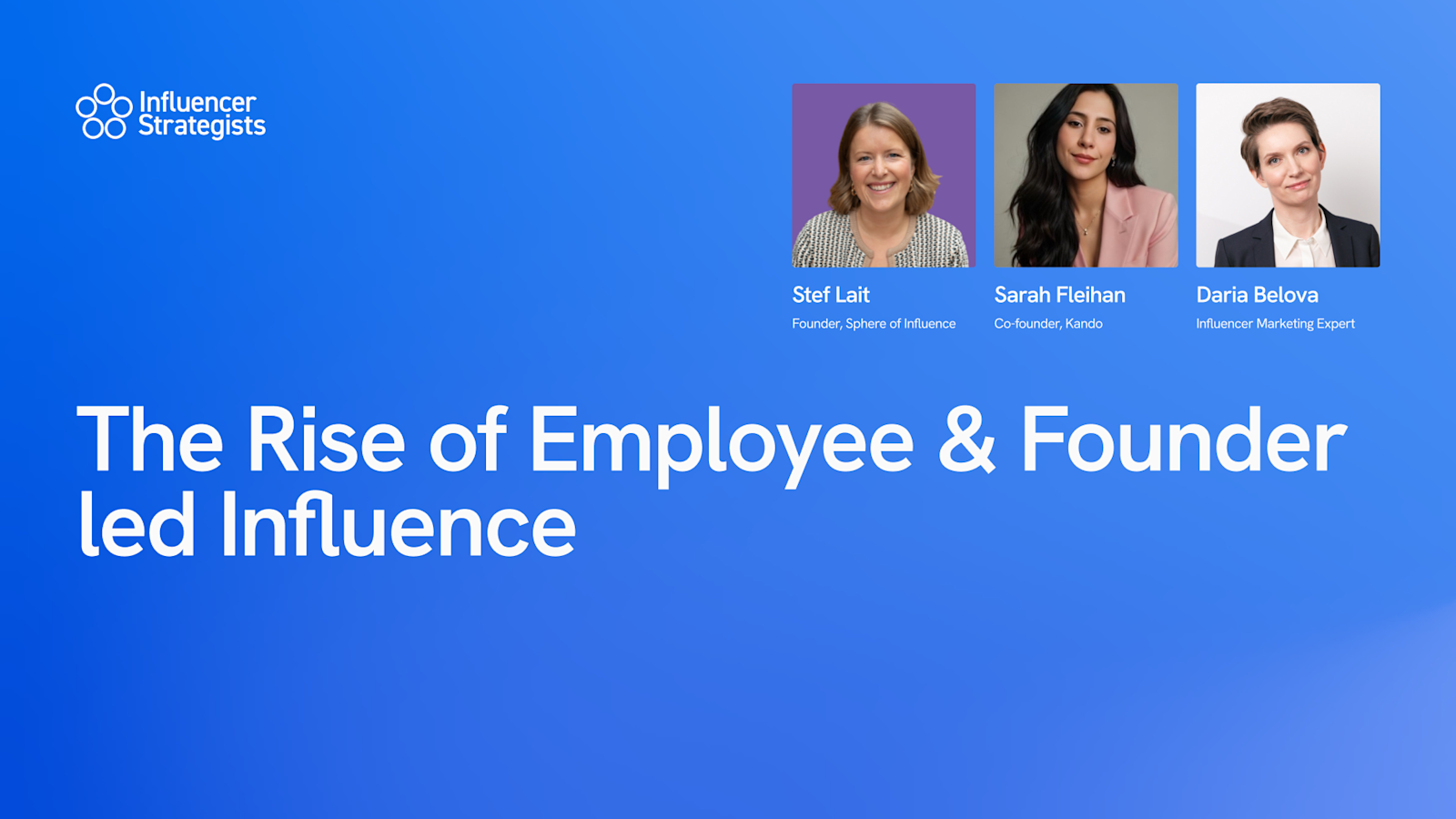 The Rise of Employee & Founder led Influence