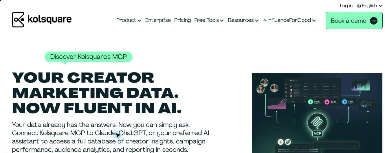 Cropped screenshot of Kolsquare's official MCP product page. [16]
